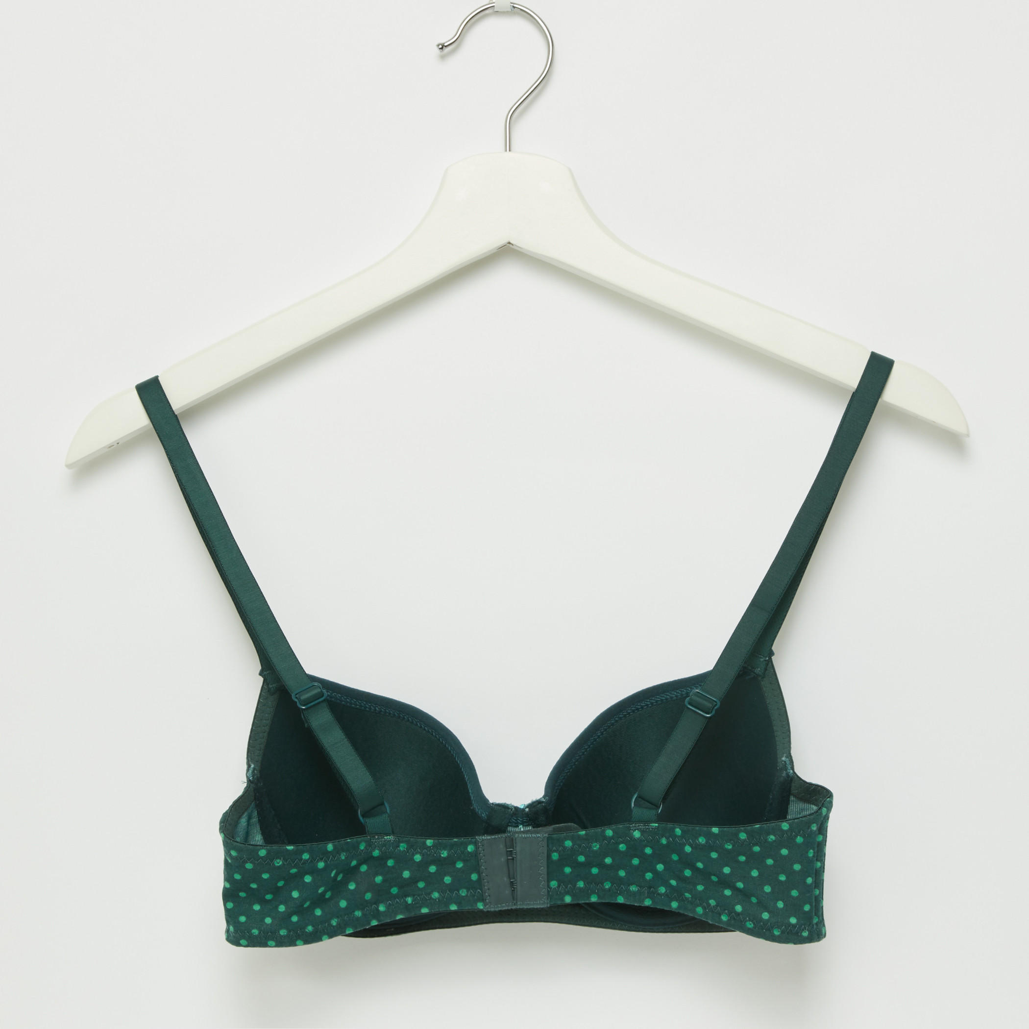 صدرية مبطنة بخطافة إغلاق وطبعات منقّطة-women-clothing-lingerie-bras-image-2