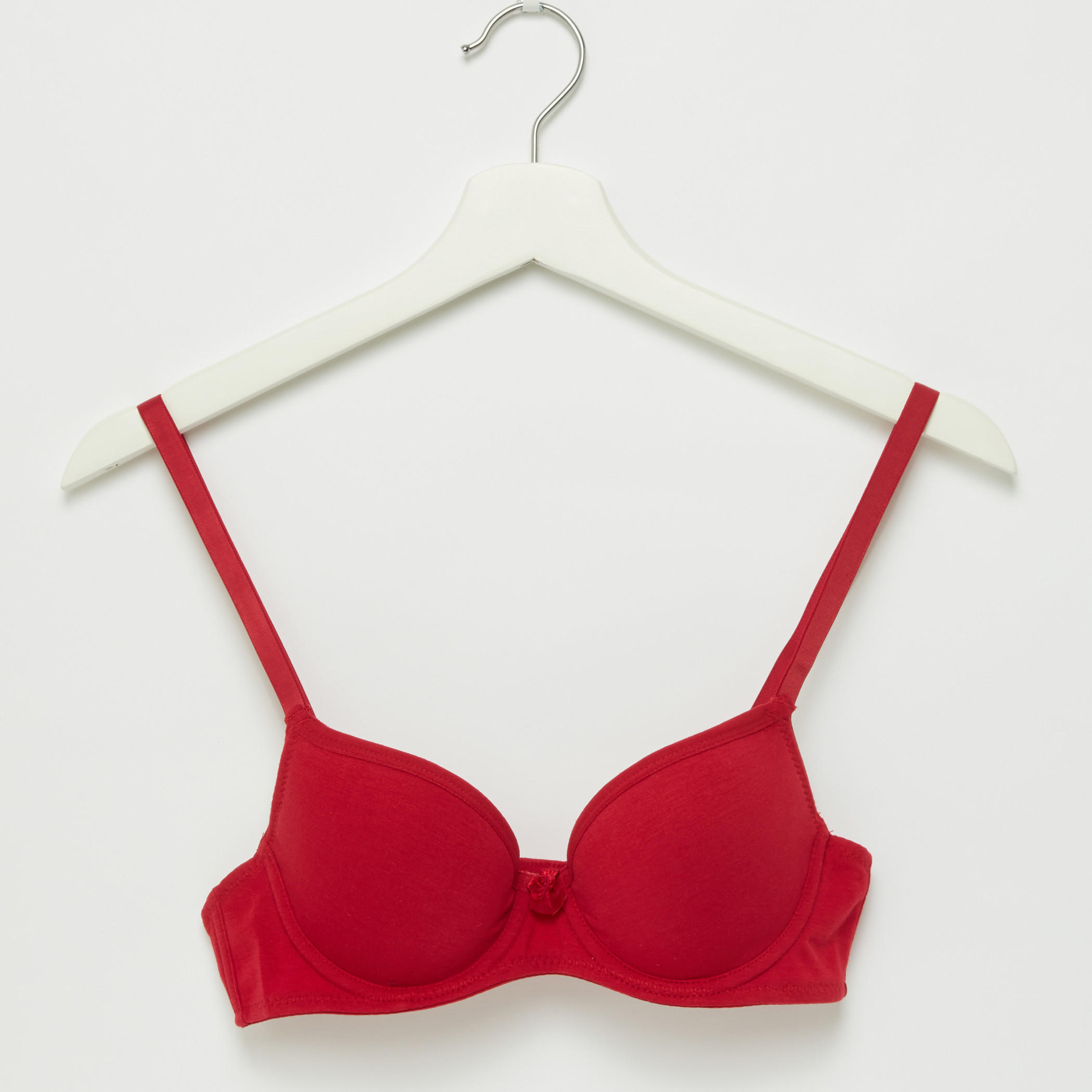 صدرية تيشيرت مبطنة بخطّافة إغلاق وفيونكة-women-clothing-lingerie-bras-image-1