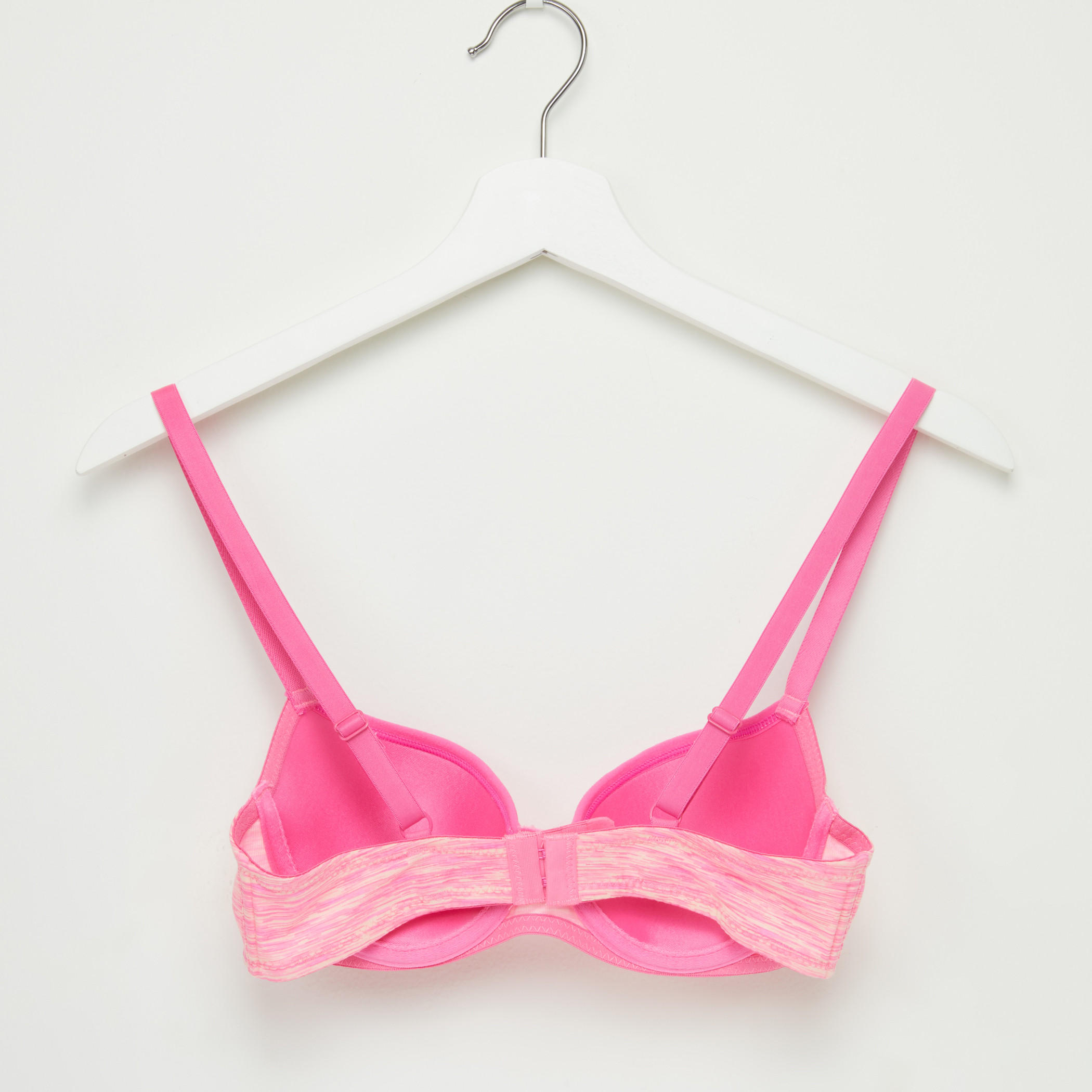 Padded T-Shirt Bra with Hook and Eye Closure-women-clothing-lingerie-bras-image-2