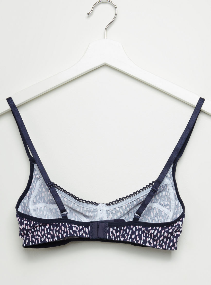 صدريّة بمشبك إغلاق وتفاصيل دانتيل - طقم من قطعتين-women-clothing-lingerie-bras-image-3