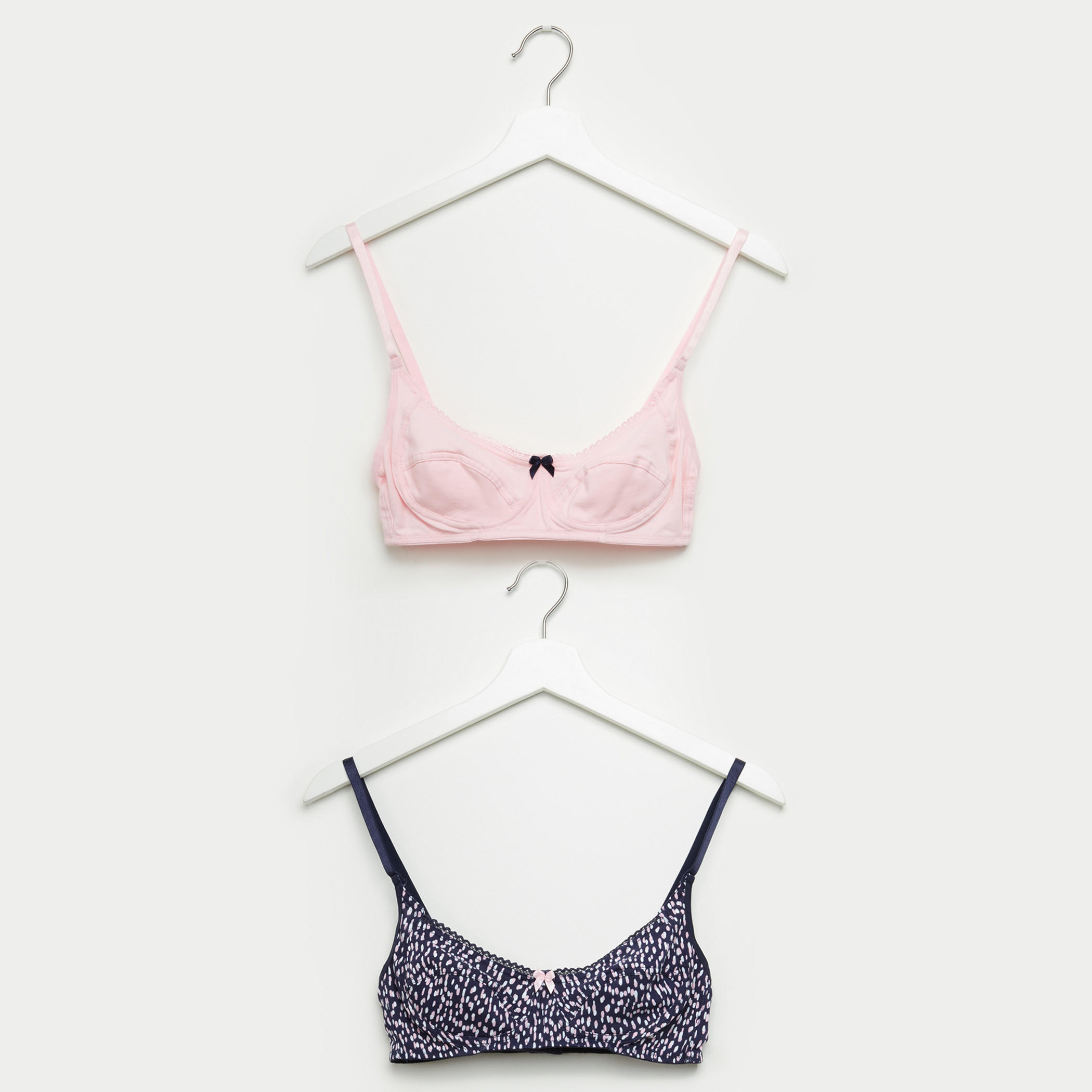 صدريّة بمشبك إغلاق وتفاصيل دانتيل - طقم من قطعتين-women-clothing-lingerie-bras-image-1