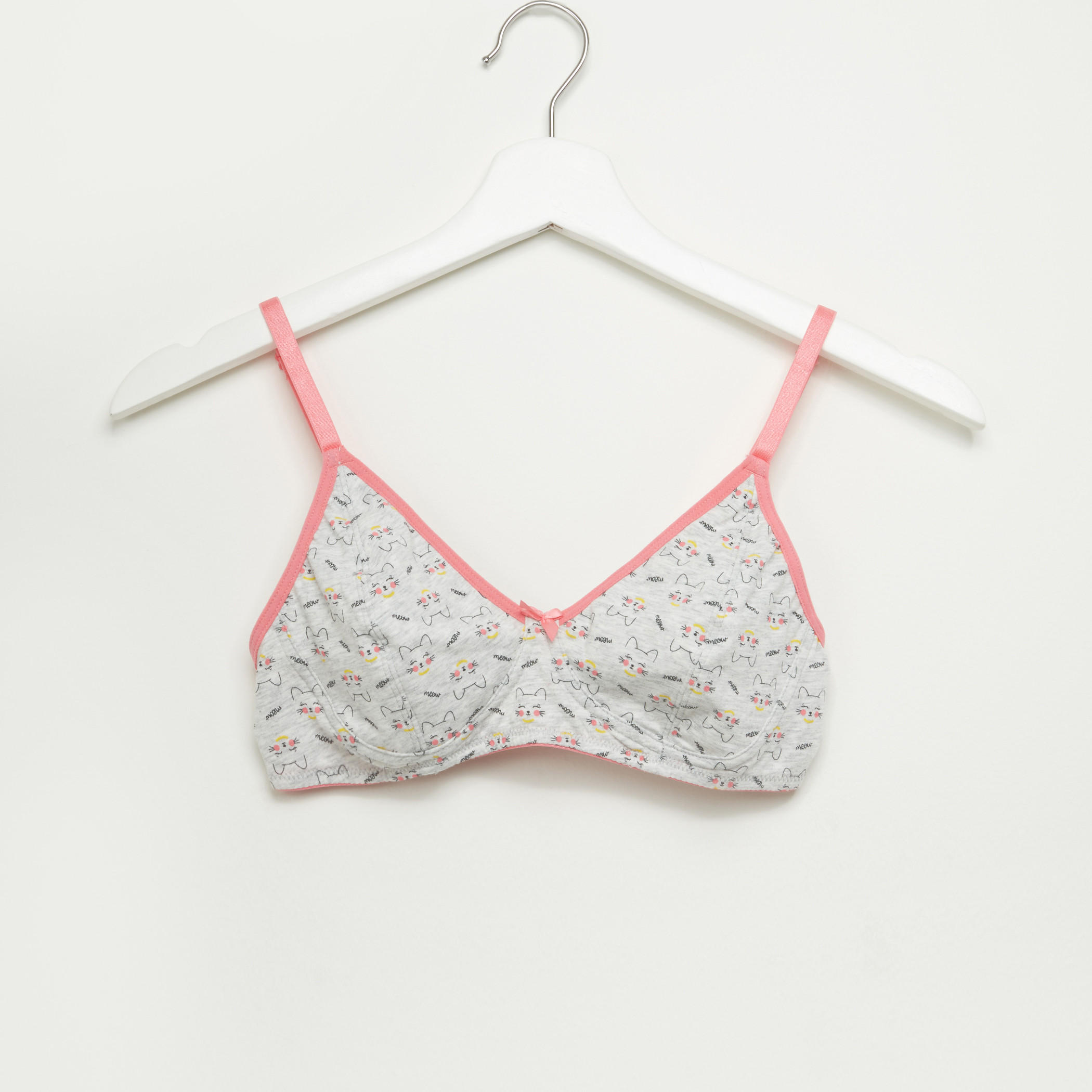 صدريّة بمشبك إغلاق ناعم وفيونكة - طقم من قطعتين-women-clothing-lingerie-bras-image-2