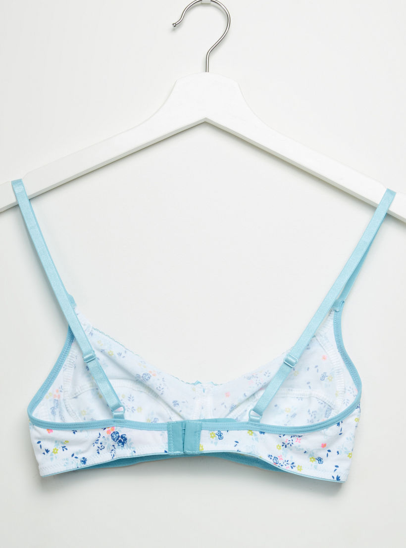 صدريّة بمشبك إغلاق وتفاصيل دانتيل - طقم من قطعتين متنوعتين-women-clothing-lingerie-bras-image-3