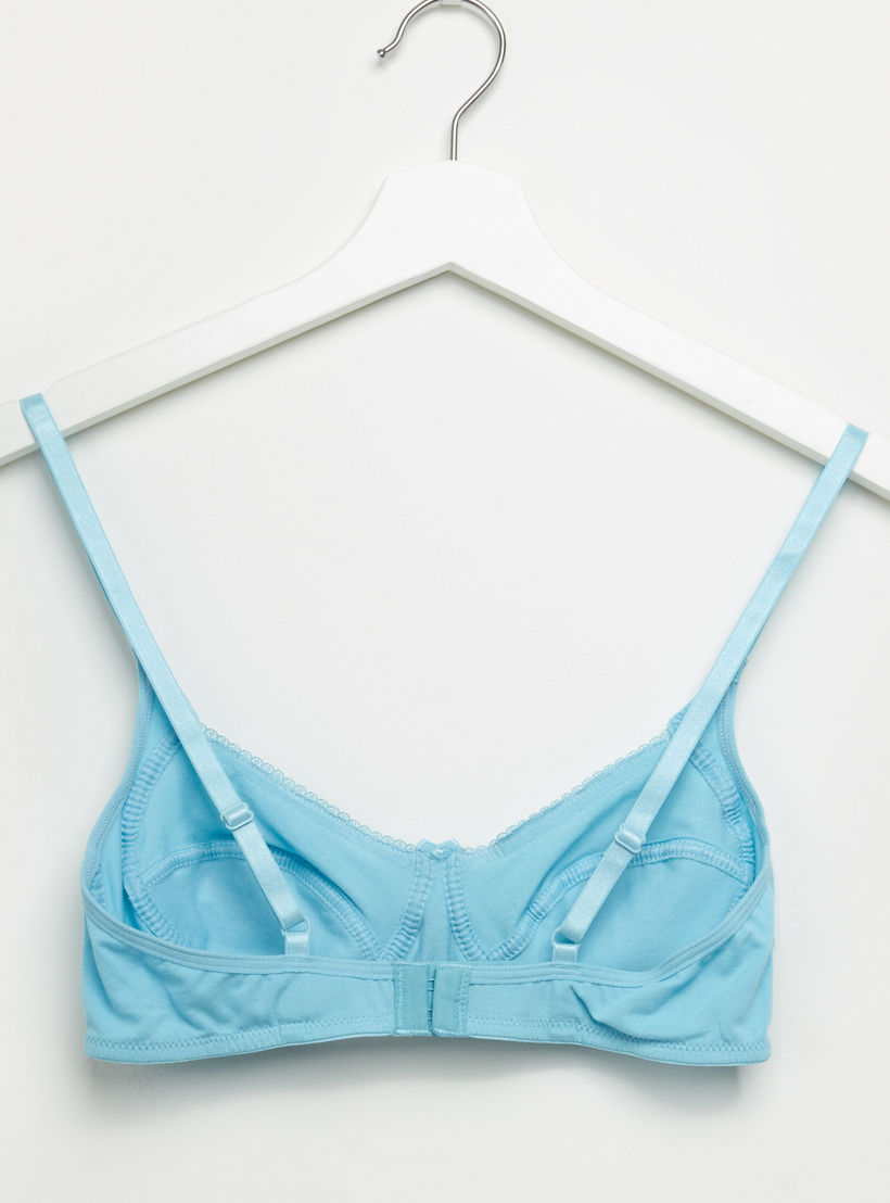 صدريّة بمشبك إغلاق وتفاصيل دانتيل - طقم من قطعتين متنوعتين-women-clothing-lingerie-bras-image-5