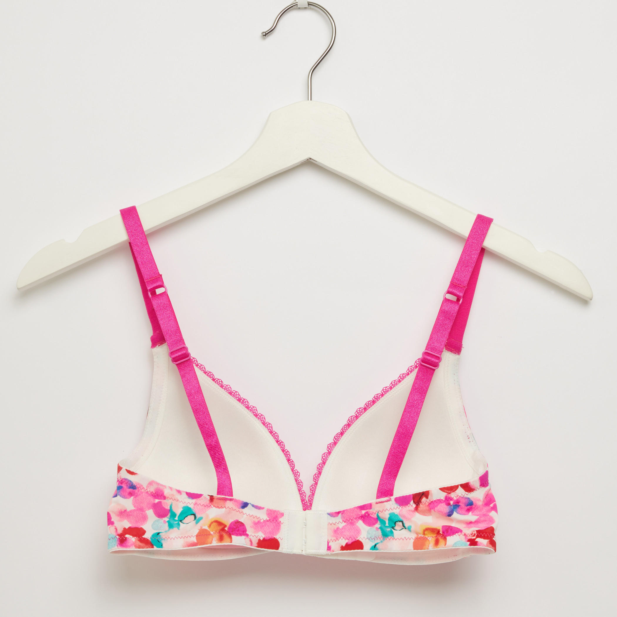 صدريّة تيشيرت مبطّنة بمشبك إغلاق ناعم - طقم من قطعتين-women-clothing-lingerie-bras-image-3