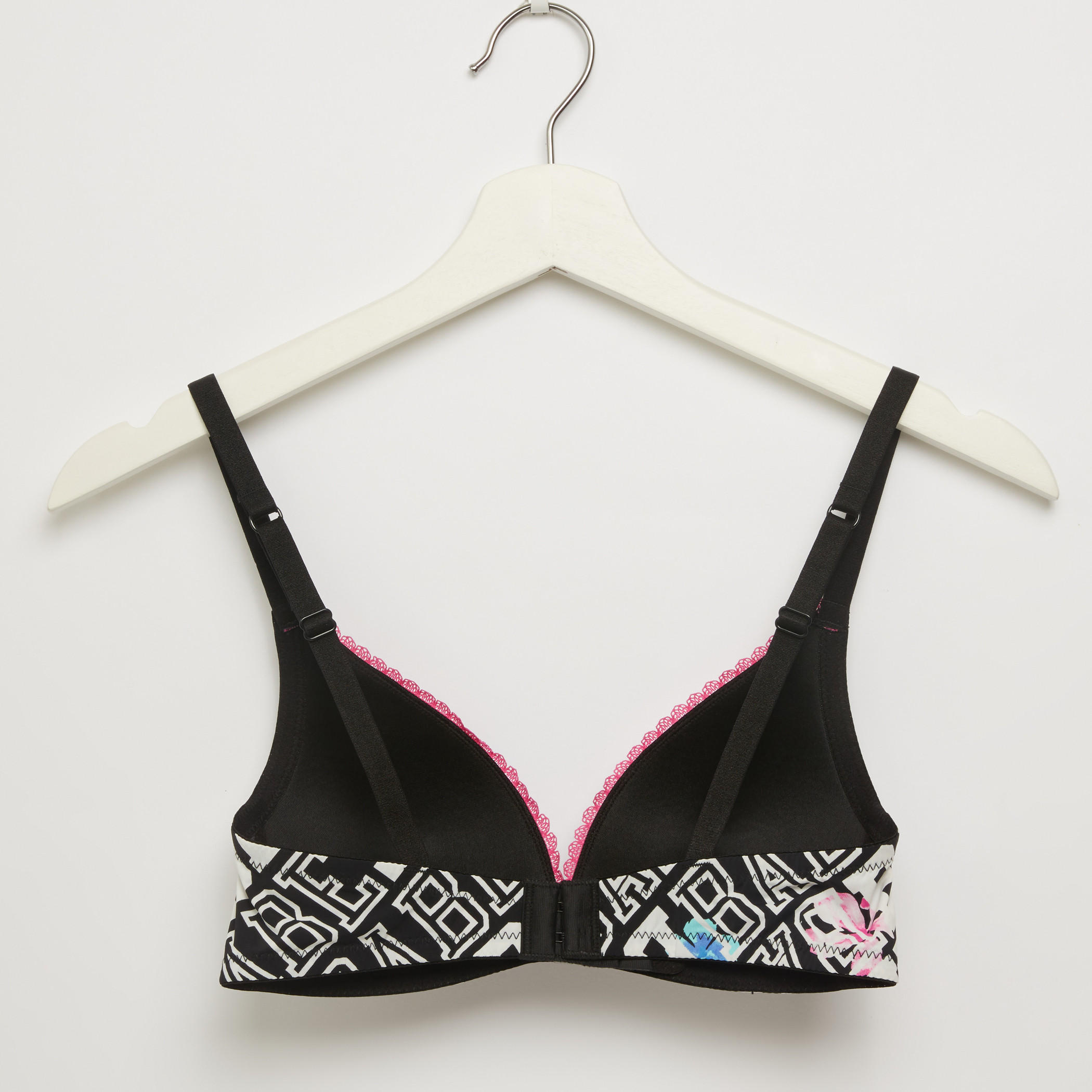 صدريّات تيشيرت مبطّنة بحمّالات قابلة للتعديل - طقم من قطعتين-women-clothing-lingerie-bras-image-3