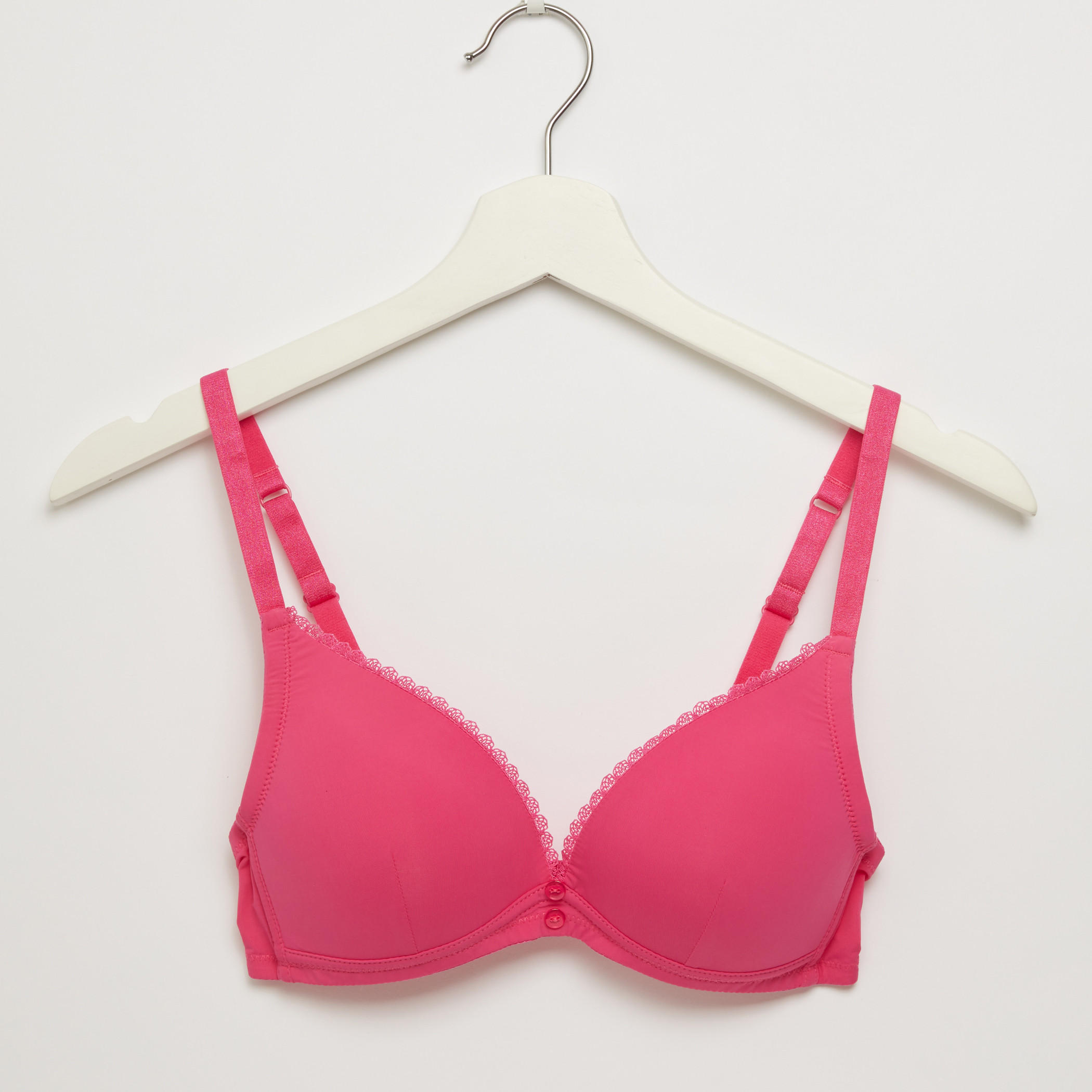 صدريّات تيشيرت مبطّنة بحمّالات قابلة للتعديل - طقم من قطعتين-women-clothing-lingerie-bras-image-4