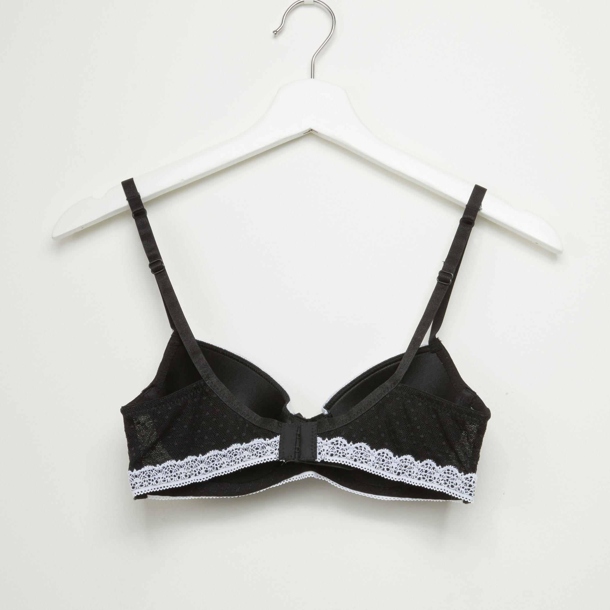 صدرية مبطّنة بتفاصيل دانتيل ومشبك إغلاق ناعم-women-clothing-lingerie-bras-image-2