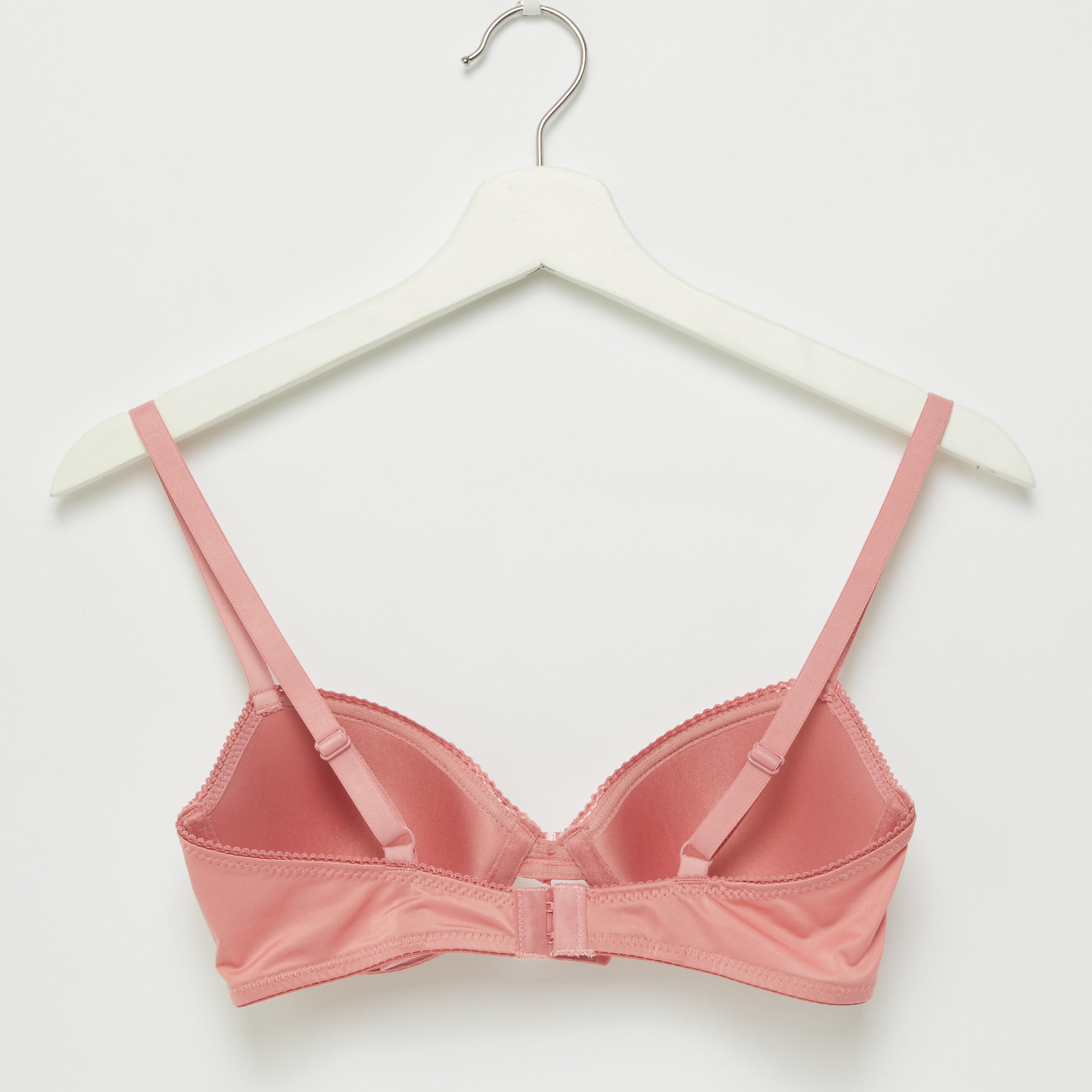 صدريّة تيشيرت مبطنة بحمّالات قابلة للتعديل ومشبك إغلاق-women-clothing-lingerie-bras-image-2