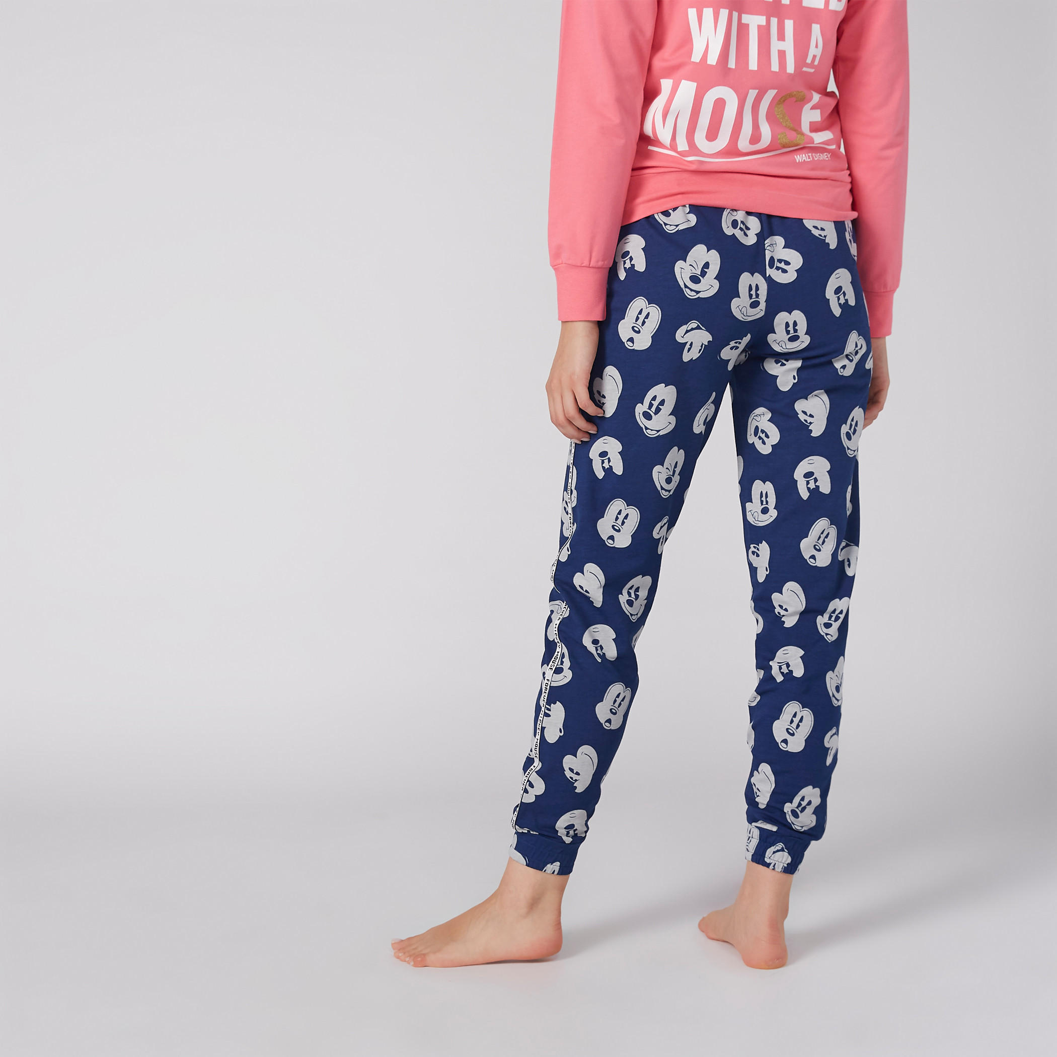 بنطال رياضي بخصر مطّاطي ونقش ميكي ماوس-women-clothing-nightwear-pyjamas-bottoms-image-4