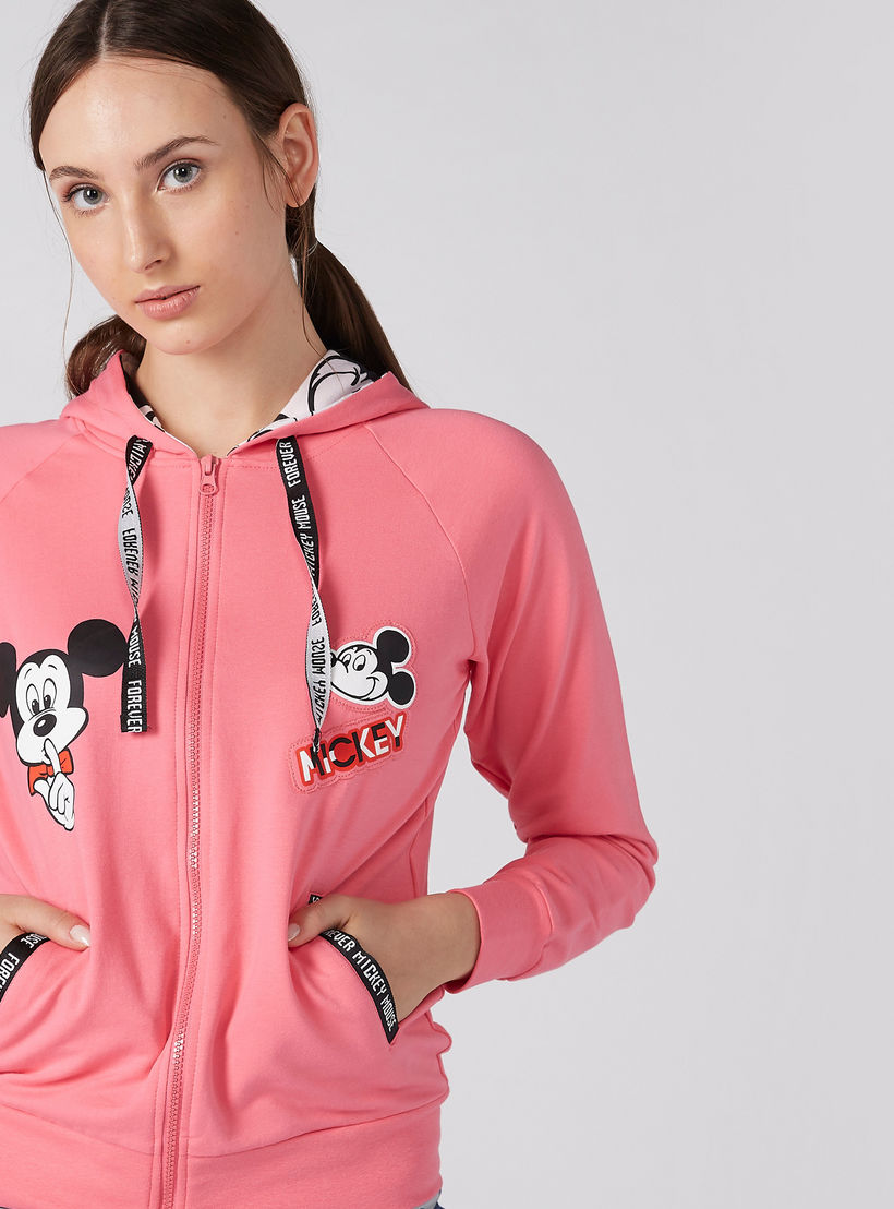 جاكيت بأكمام طويلة وسحّاب إغلاق وتزيينات ميكي ماوس-women-clothing-nightwear-pyjamas-tops-image-4