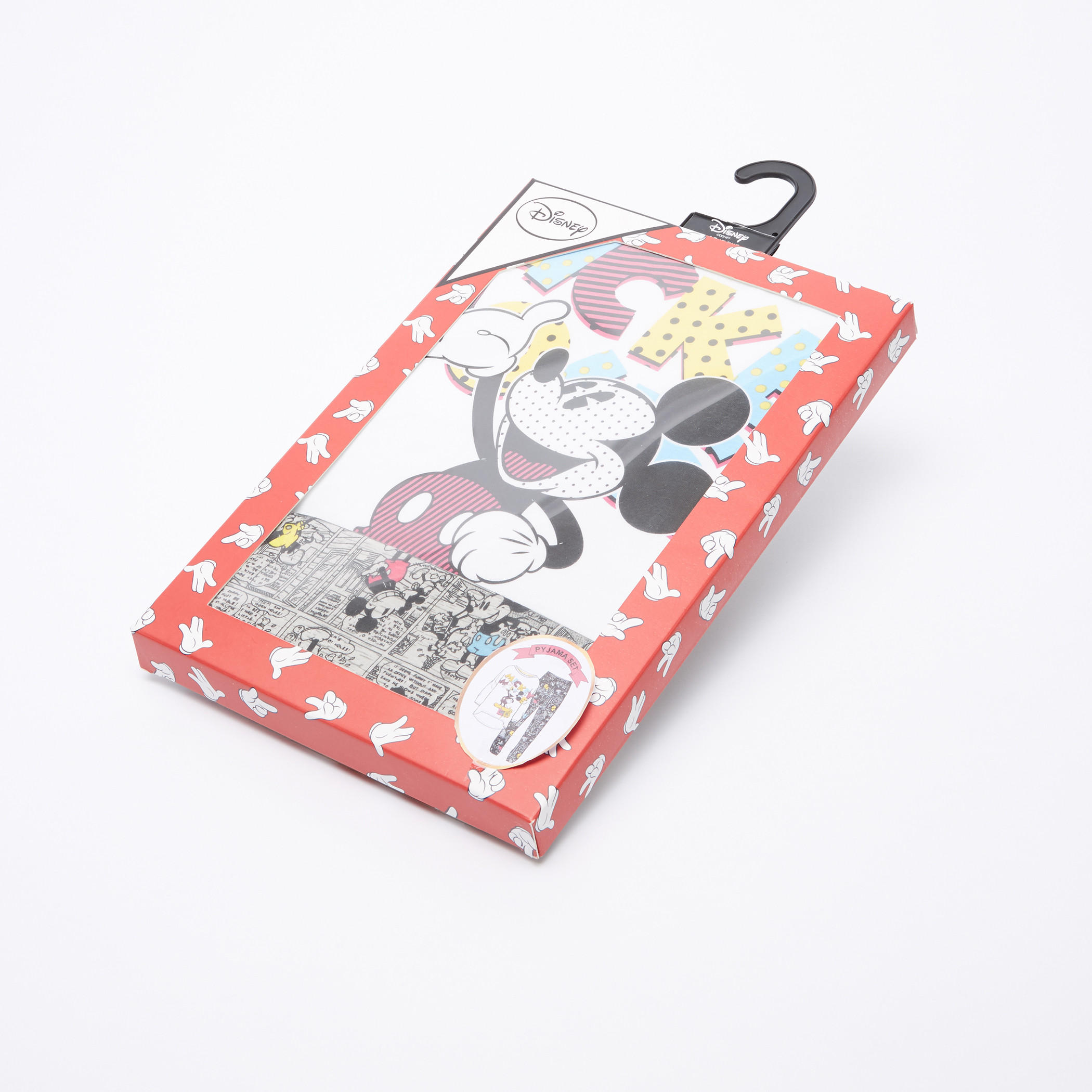 Mickey Mouse Printed T-Shirt and Pyjama Set-women-clothing-nightwear-pyjamas-longsets-image-5