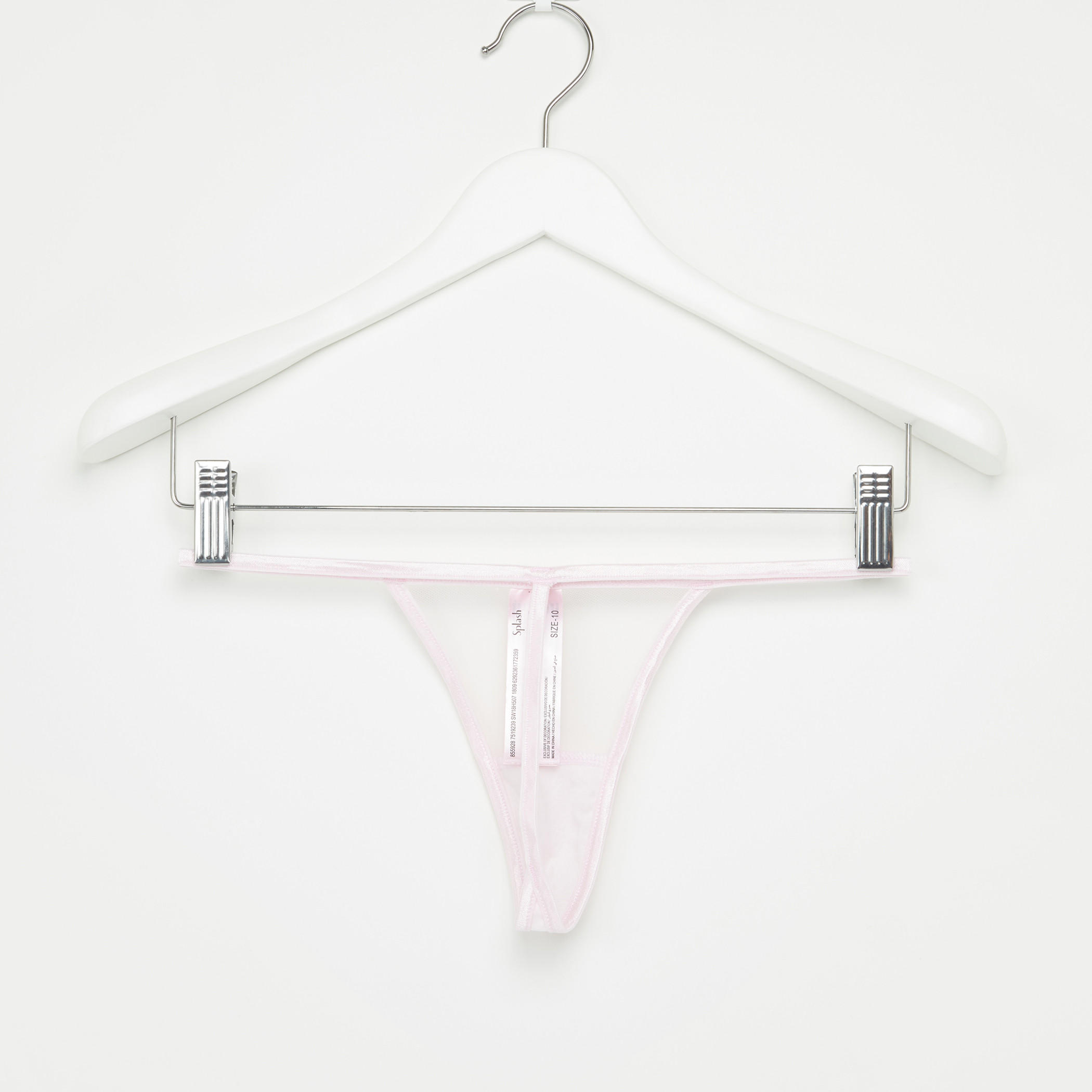 بيبي دول بياقة عالية وتفاصيل دانتيل ولؤلؤ مع ثونج-women-clothing-nightwear-nighties-image-6