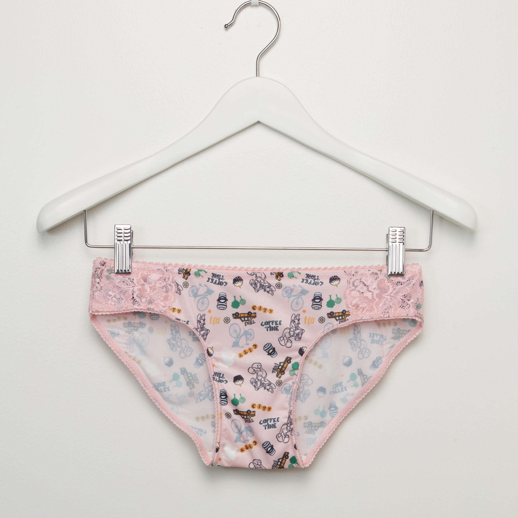 Printed Padded Bra with Lace Detail Brief-women-clothing-lingerie-lingeriesets-image-4