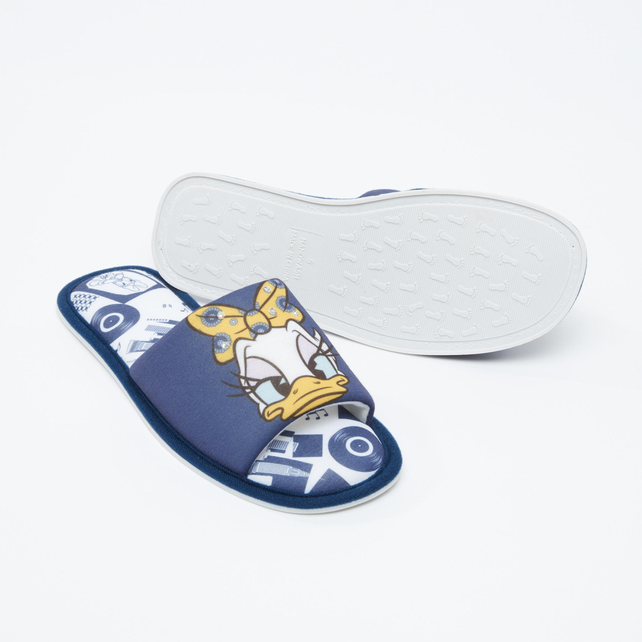 شبشب غرفة نوم بطبعات دايزي داك-women-clothing-nightwear-bedroomslippers-image-1