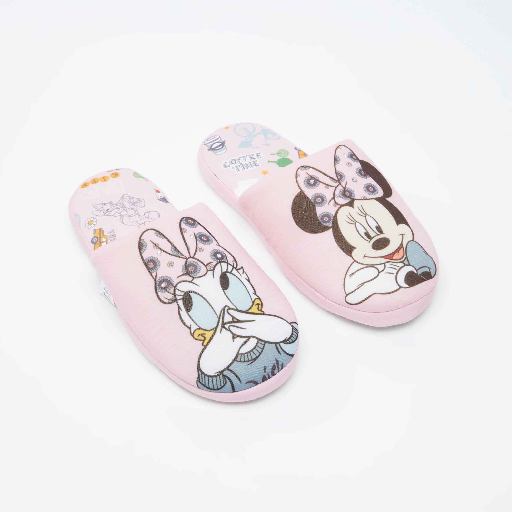 شبشب غرفة نوم بطبعات ميني ماوس أند ديسي دك-women-clothing-nightwear-bedroomslippers-image-1