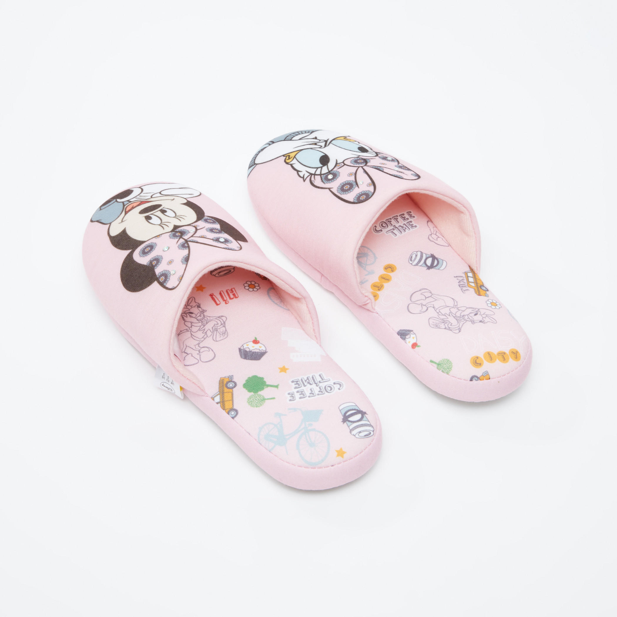 شبشب غرفة نوم بطبعات ميني ماوس أند ديسي دك-women-clothing-nightwear-bedroomslippers-image-2