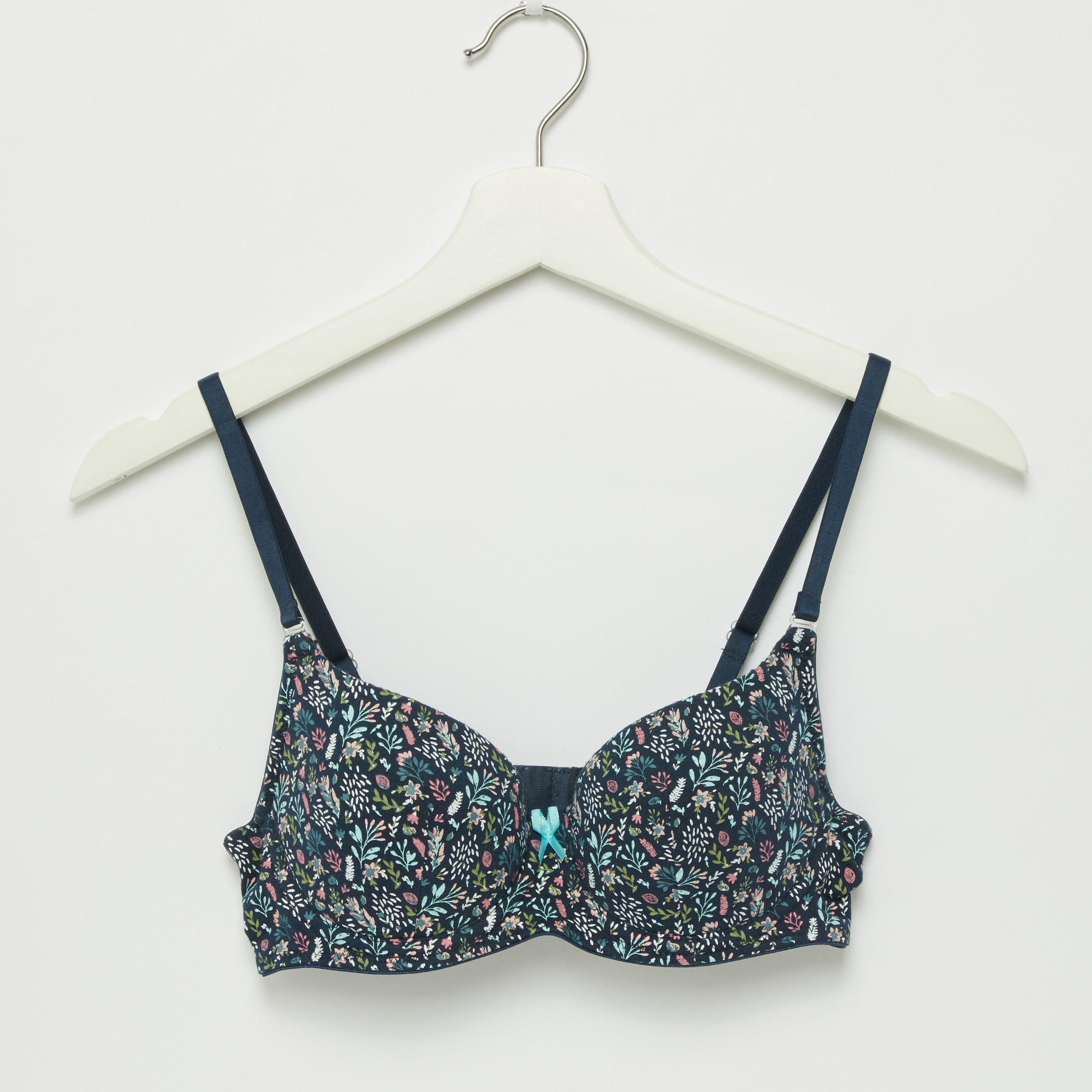 صدرية مبطّنة بمشبك إغلاق ناعم - طقم من قطعتين-women-clothing-lingerie-bras-image-2