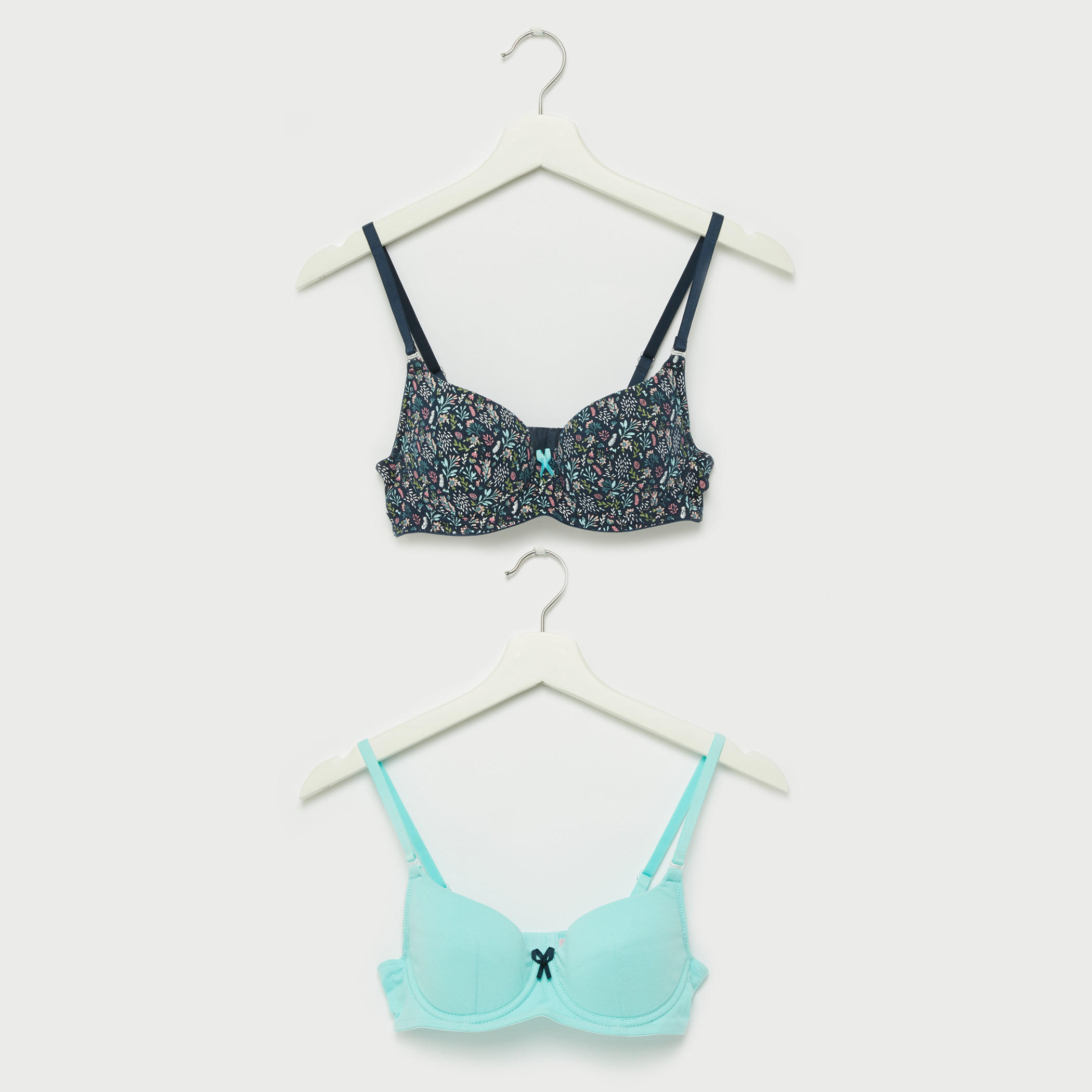 صدرية مبطّنة بمشبك إغلاق ناعم - طقم من قطعتين-women-clothing-lingerie-bras-image-1