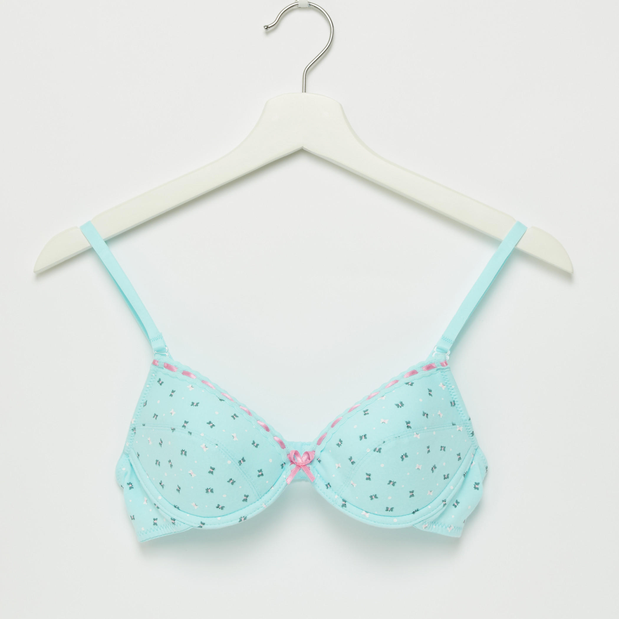 صدريّة تيشيرت مبطّنة بمشبك إغلاق ناعم - طقم من قطعتين-women-clothing-lingerie-bras-image-4