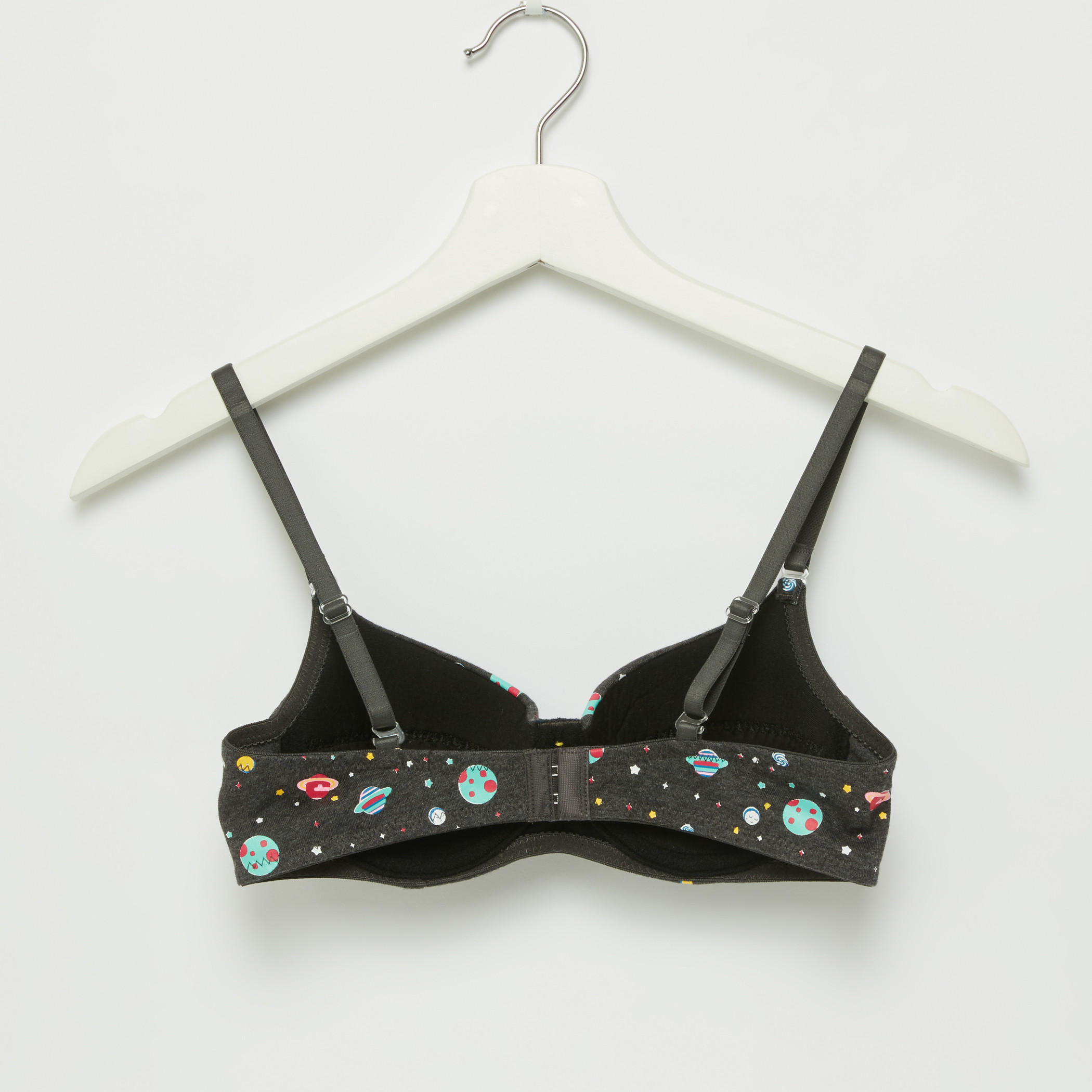 Bow Detail Padded T-Shirt Bra with Hook and Eye Closure - Set of 2-women-clothing-lingerie-bras-image-3
