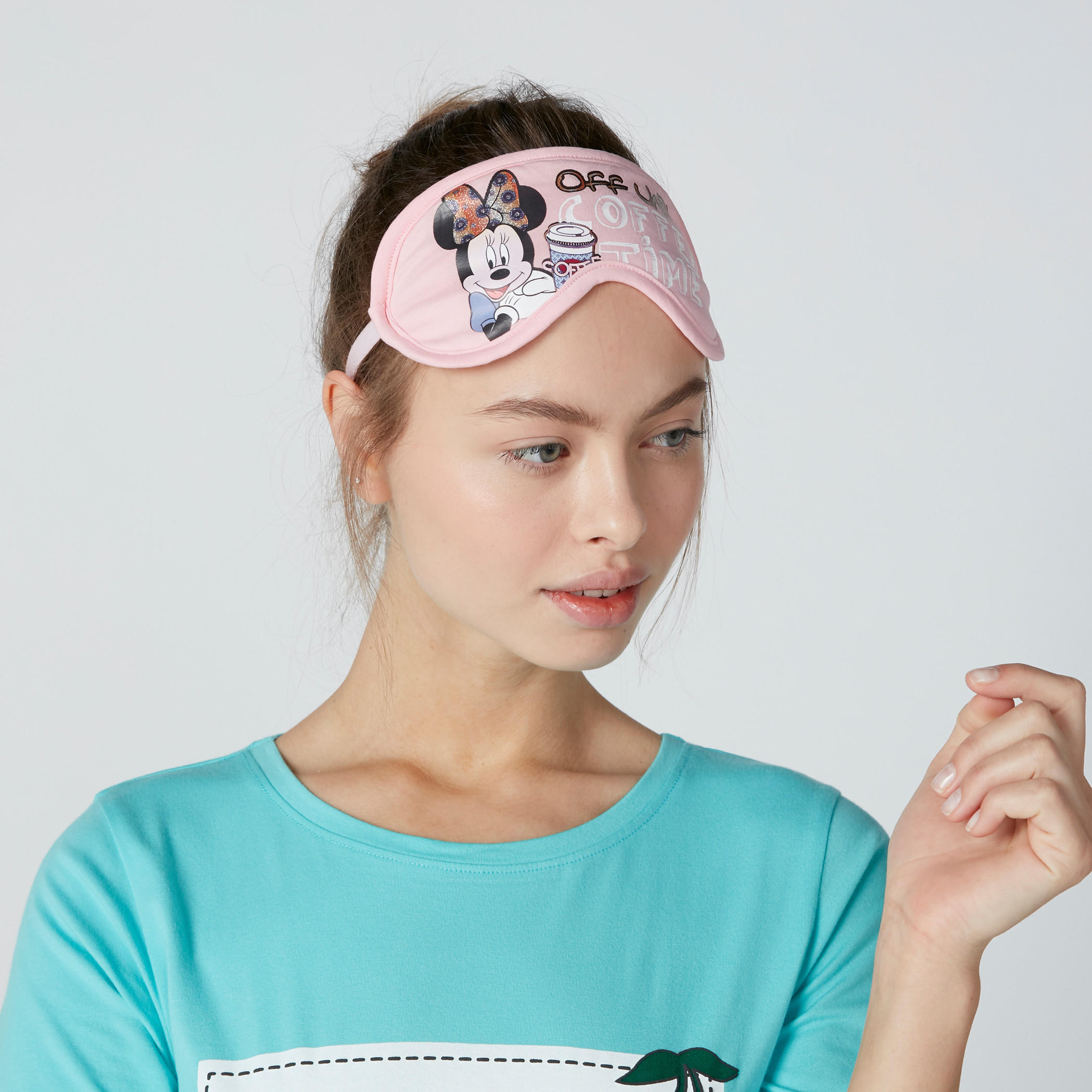 Minnie Mouse Printed Eye Mask with Elasticised Strap-women-clothingaccessories-novelties-image-2