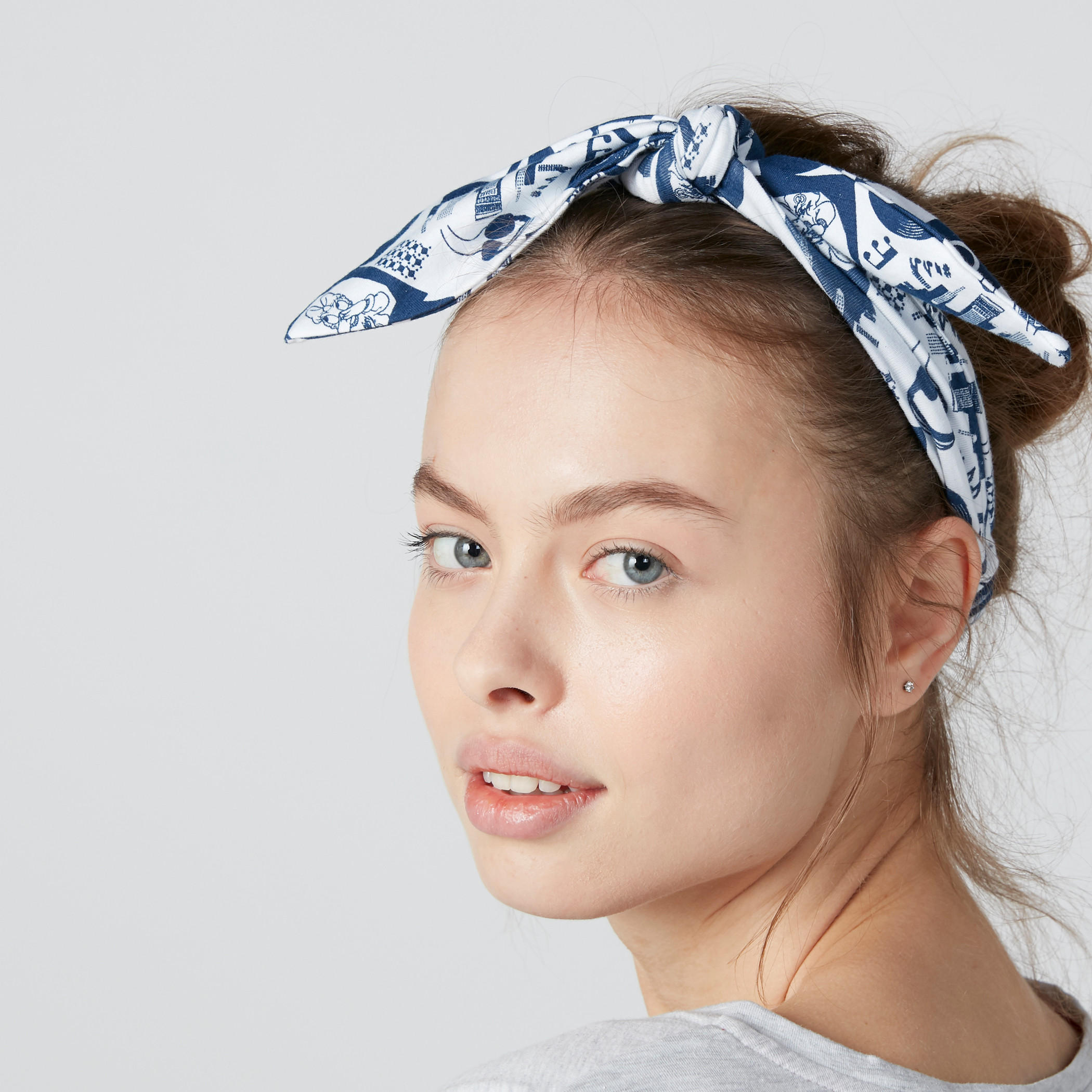 شريطة رأس بعقدة ودرزات وطبعات-women-hairaccessories-image-2