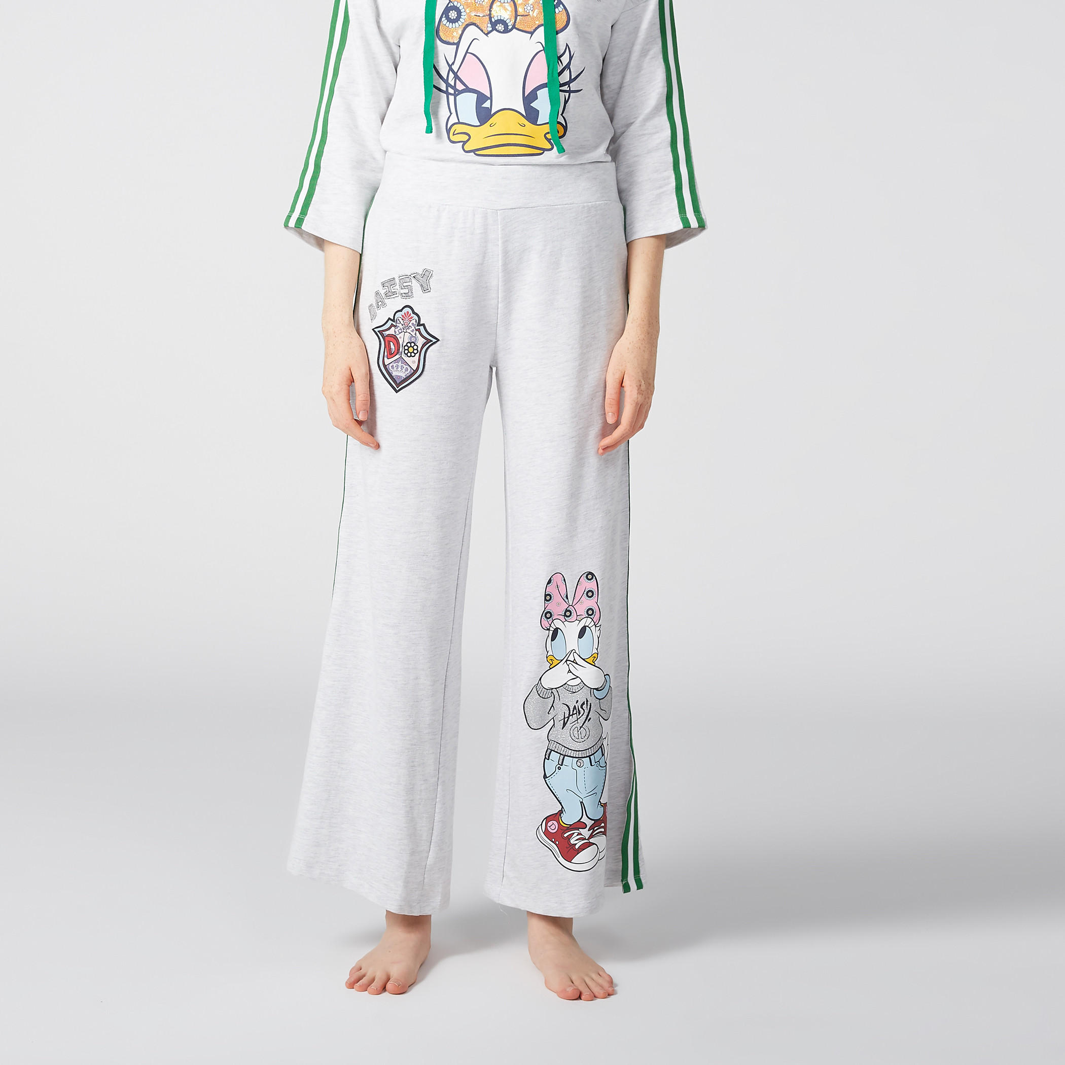 بنطال بيجاما بخصر مطّاطي وطبعات دايزي داك-women-clothing-nightwear-pyjamas-bottoms-image-4