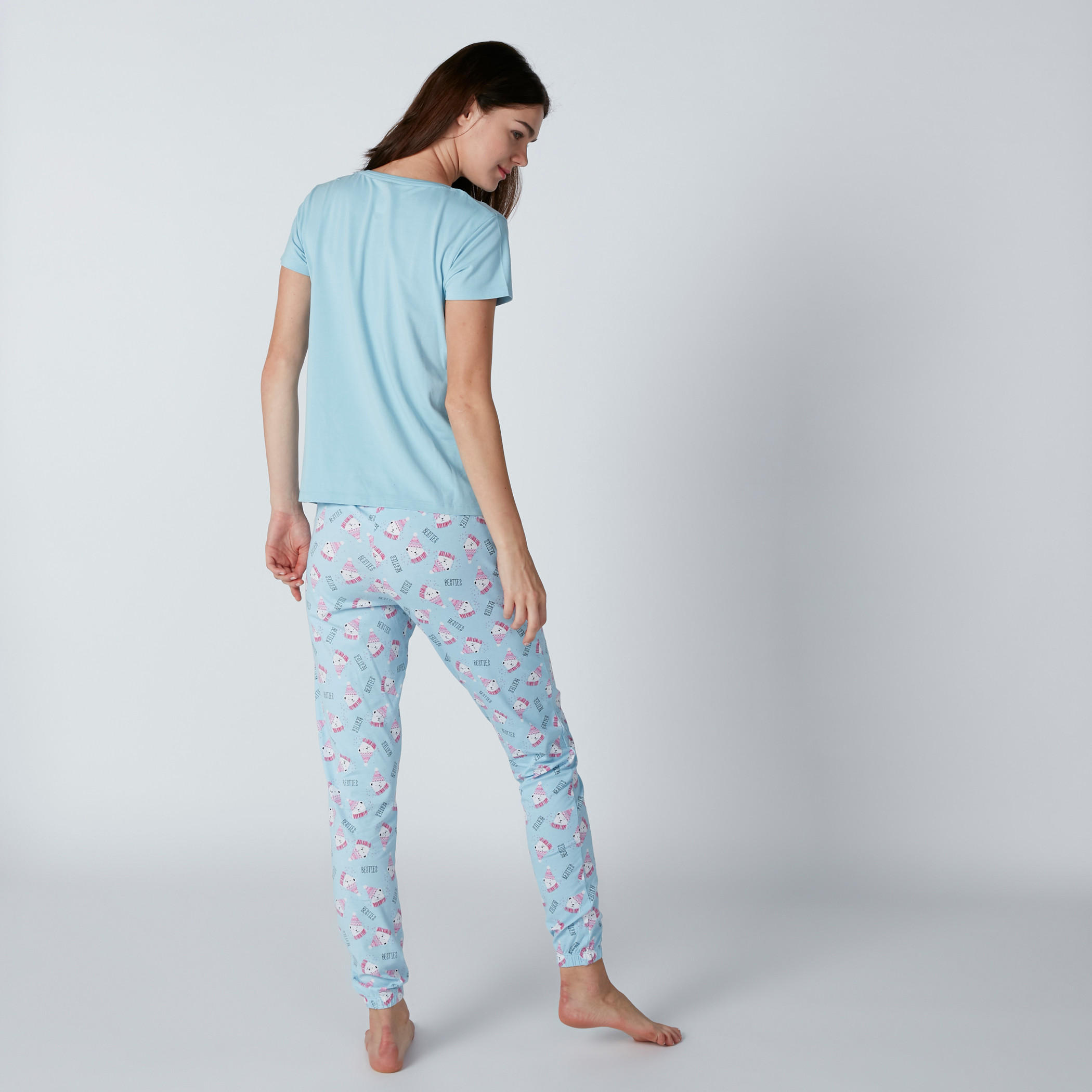 Printed T-Shirt with Full Length Jog Pants-women-clothing-nightwear-pyjamas-longsets-image-2