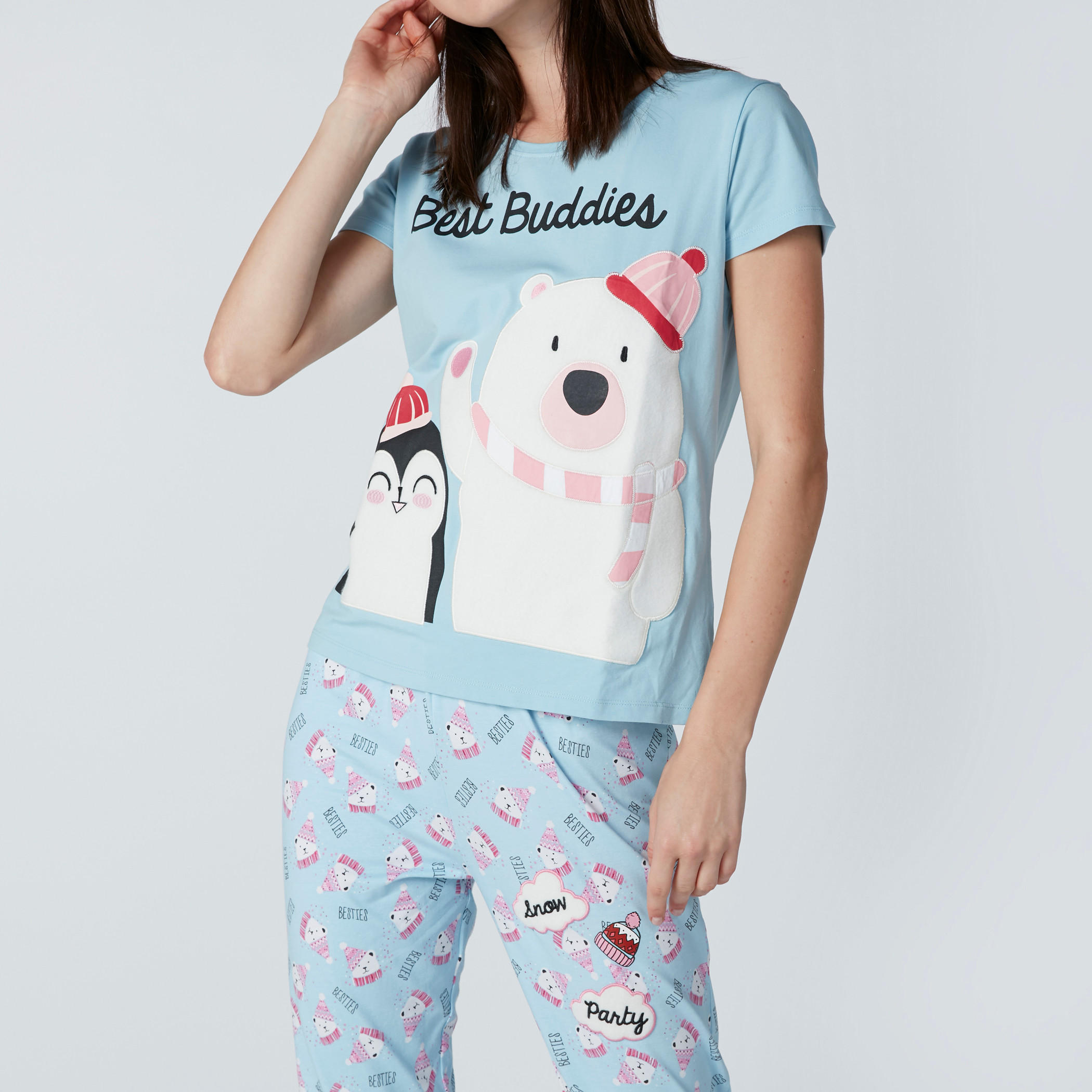 Printed T-Shirt with Full Length Jog Pants-women-clothing-nightwear-pyjamas-longsets-image-4