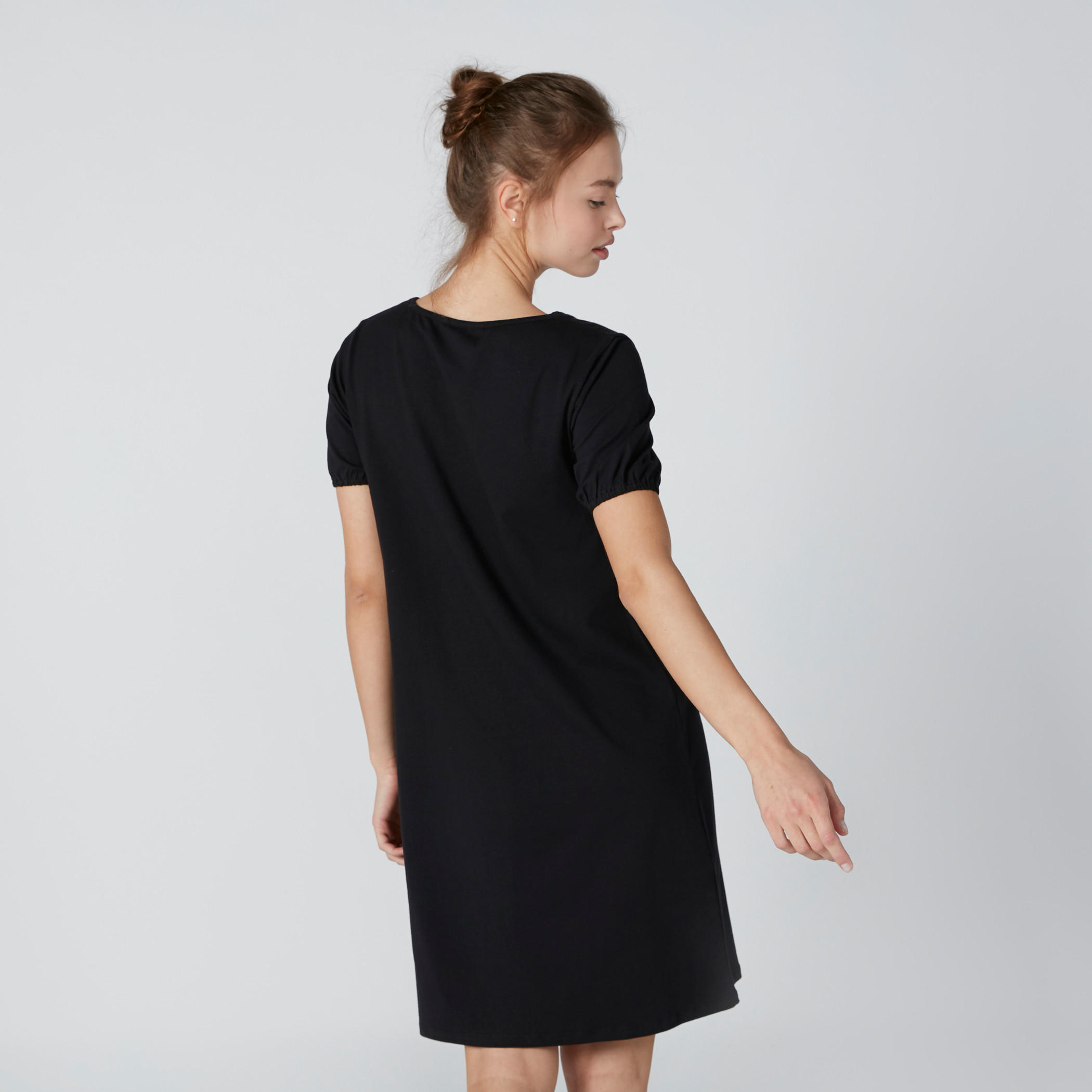 قميص نوم بياقة قارب وأكمام قصيرة وطبعات - طقم من قطعتين-women-clothing-nightwear-nighties-image-5