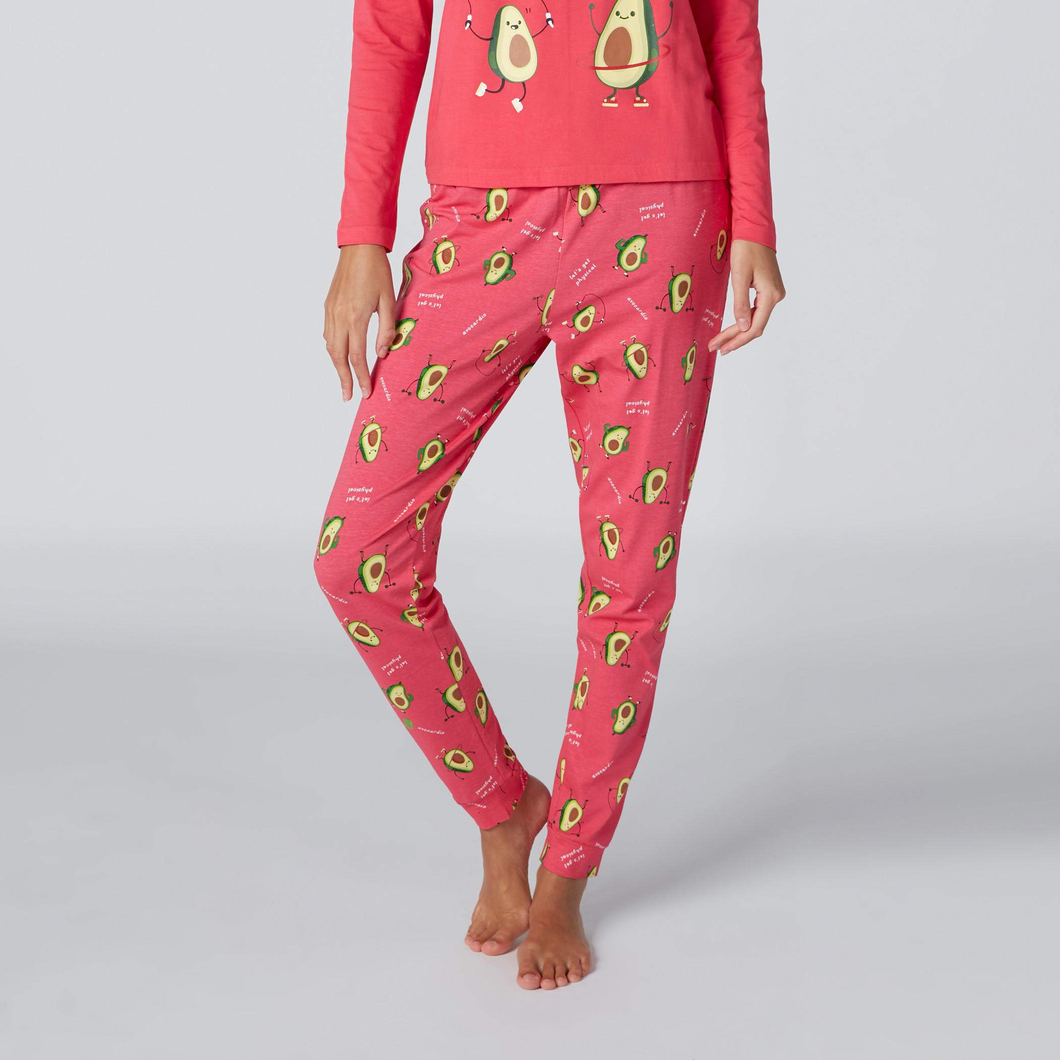 طقم ملابس نوم 3 قطع بطبعات-women-clothing-nightwear-pyjamas-longsets-image-4