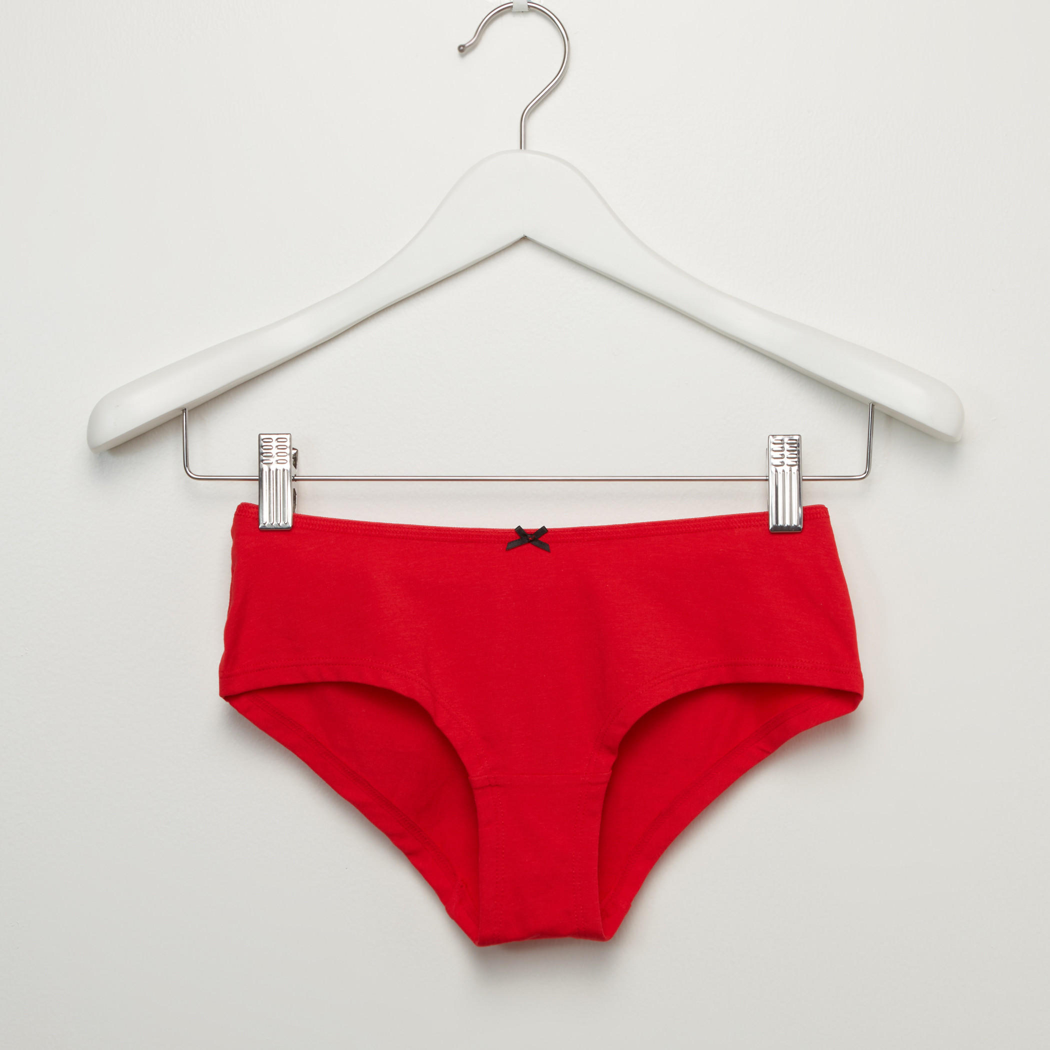 سراويل داخلية بخصر مطّاطي وفيونكة - طقم من 5 قطع-women-clothing-lingerie-panties-image-8