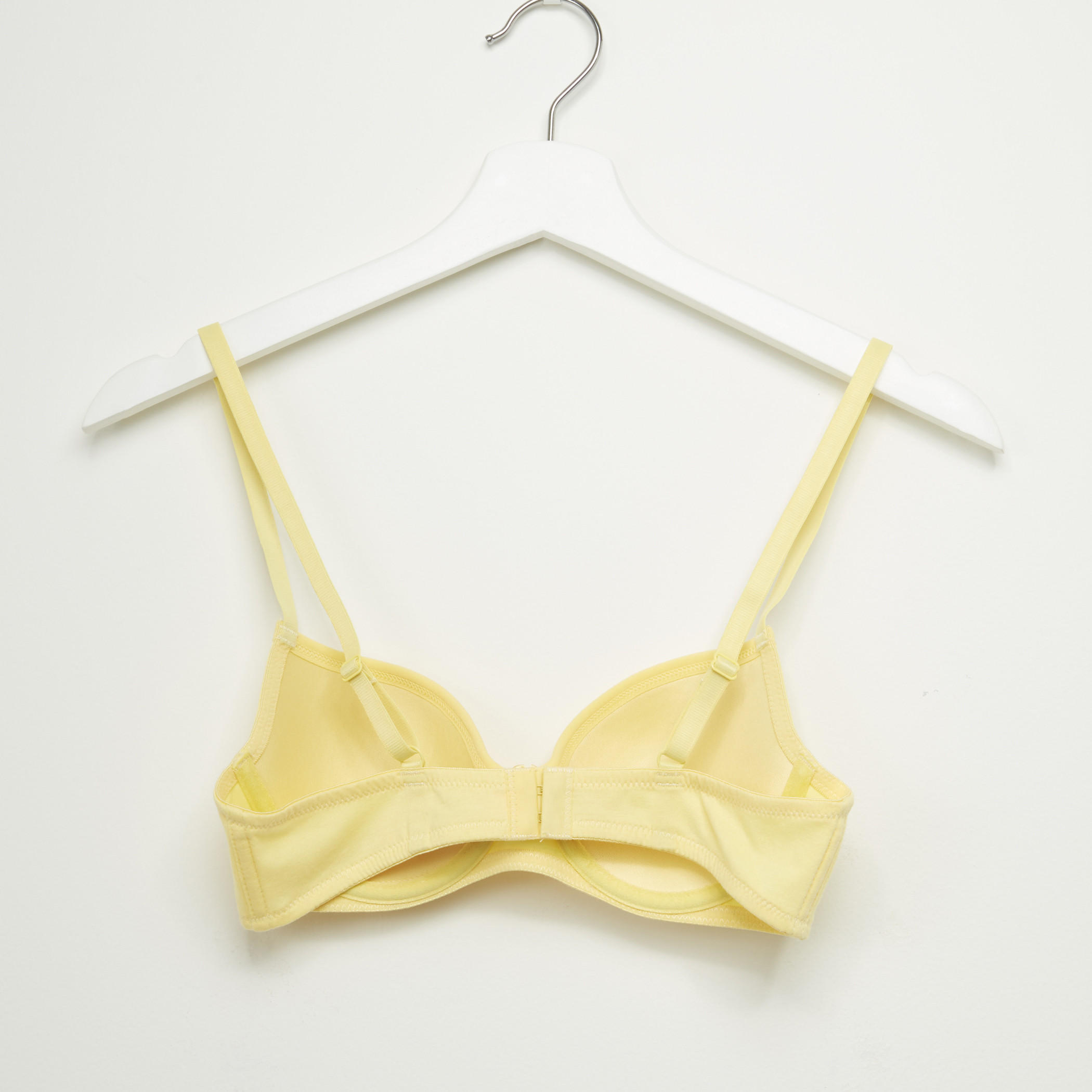 Padded Plunge Bra with Hook and Eye Closure-women-clothing-lingerie-bras-image-2