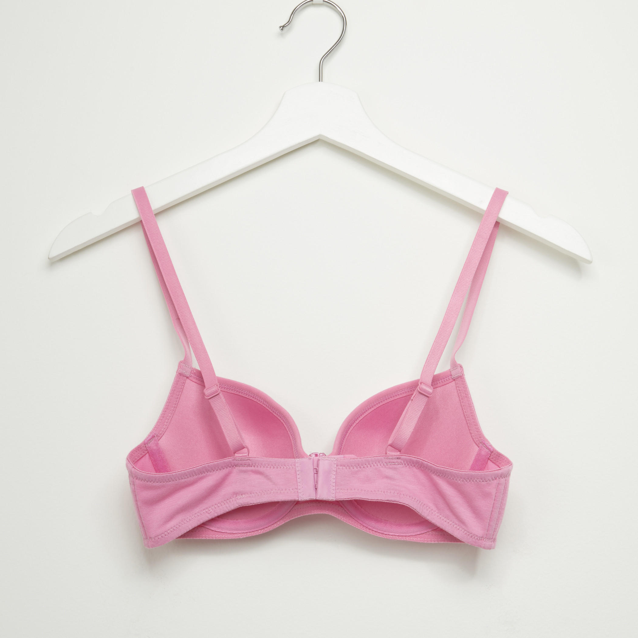 Padded Plunge Bra with Adjustable Straps-women-clothing-lingerie-bras-image-2
