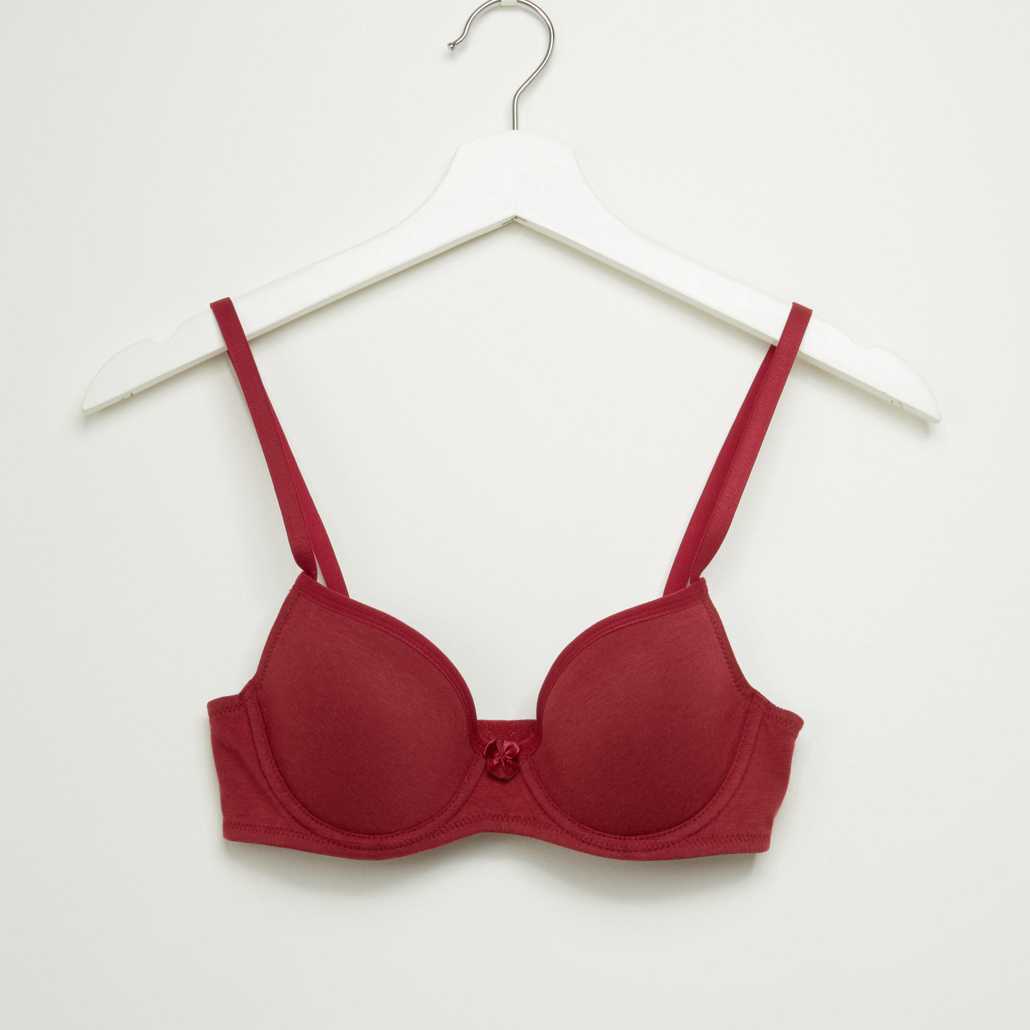 صدرية مبطنة بحمالات قابلة للتعديل ومشبك إغلاق-women-clothing-lingerie-bras-image-1