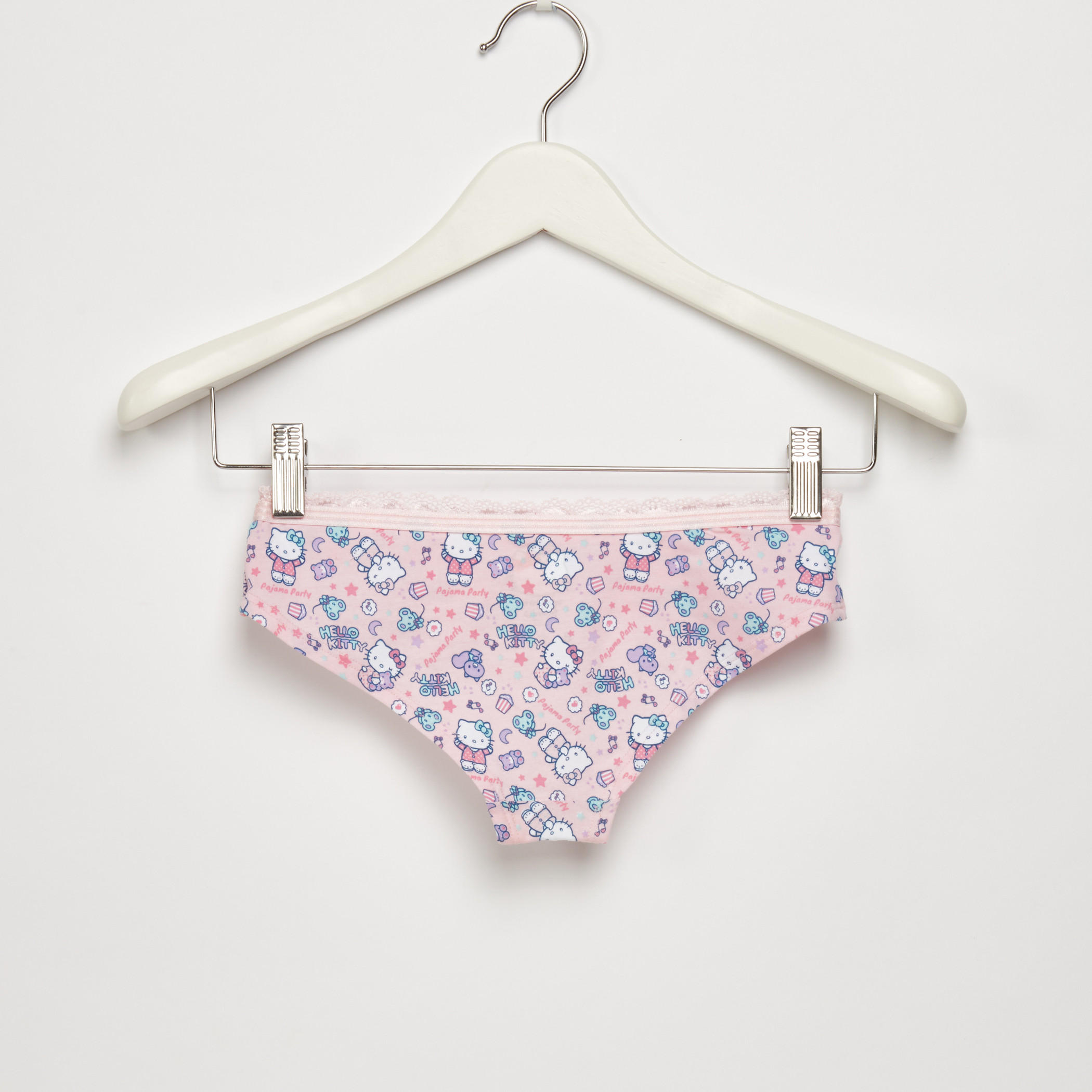 سراويل داخلية بتفاصيل دانتيل وطبعات هالو كيتي - طقم من 3 قطع-women-clothing-lingerie-panties-image-3