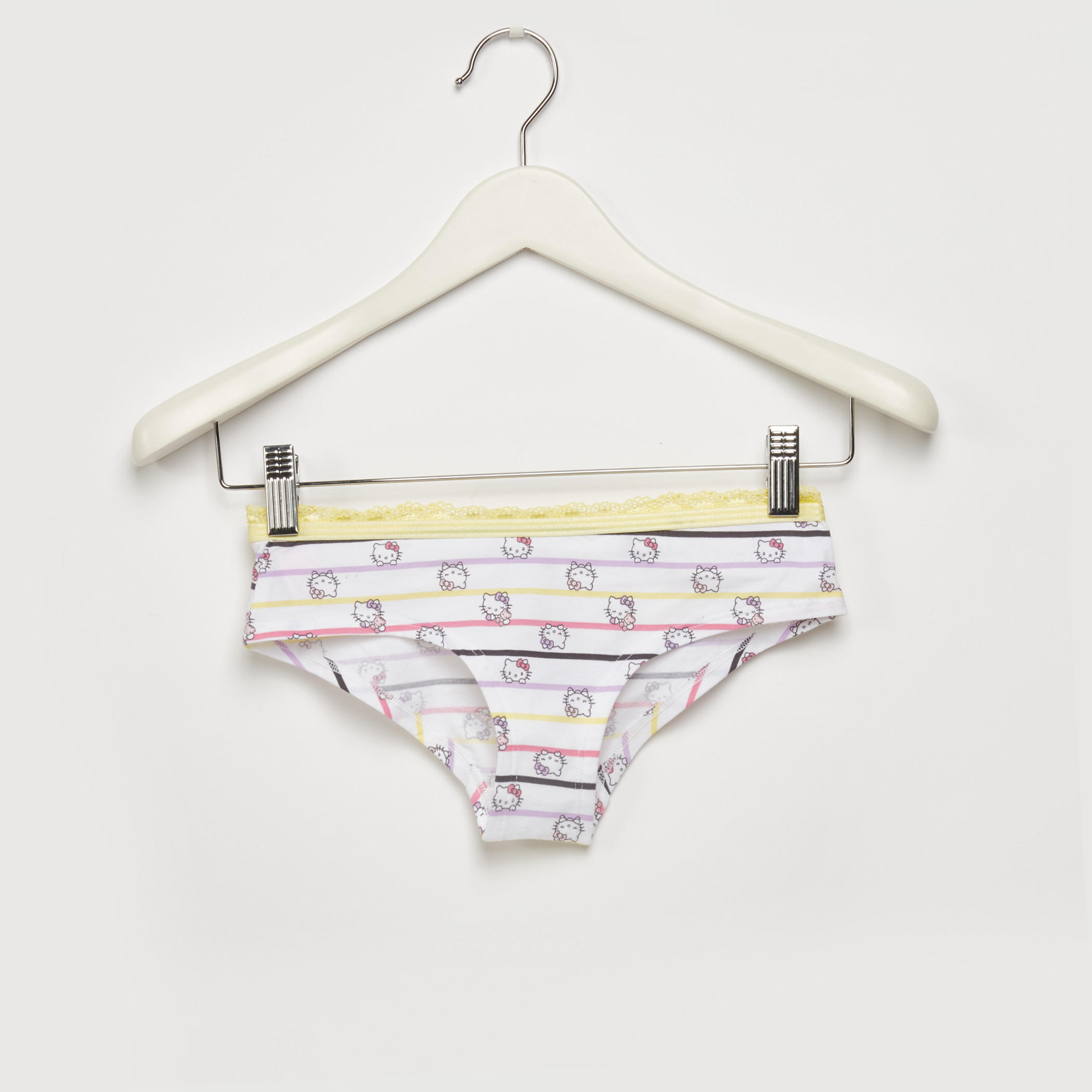 سراويل داخلية بتفاصيل دانتيل وطبعات هالو كيتي - طقم من 3 قطع-women-clothing-lingerie-panties-image-6