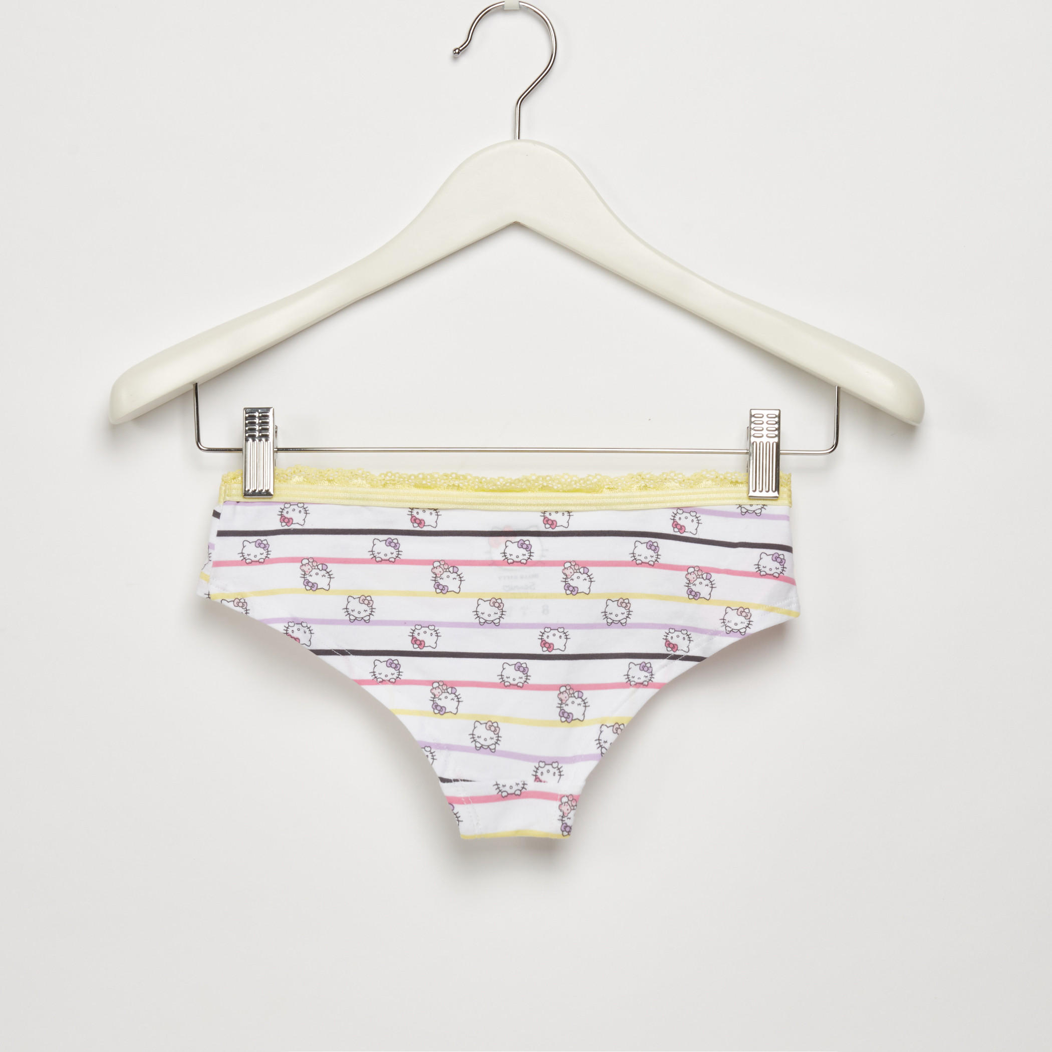 Hello Kitty Printed Hipster Briefs with Lace Detail - Set of 3-women-clothing-lingerie-panties-image-7