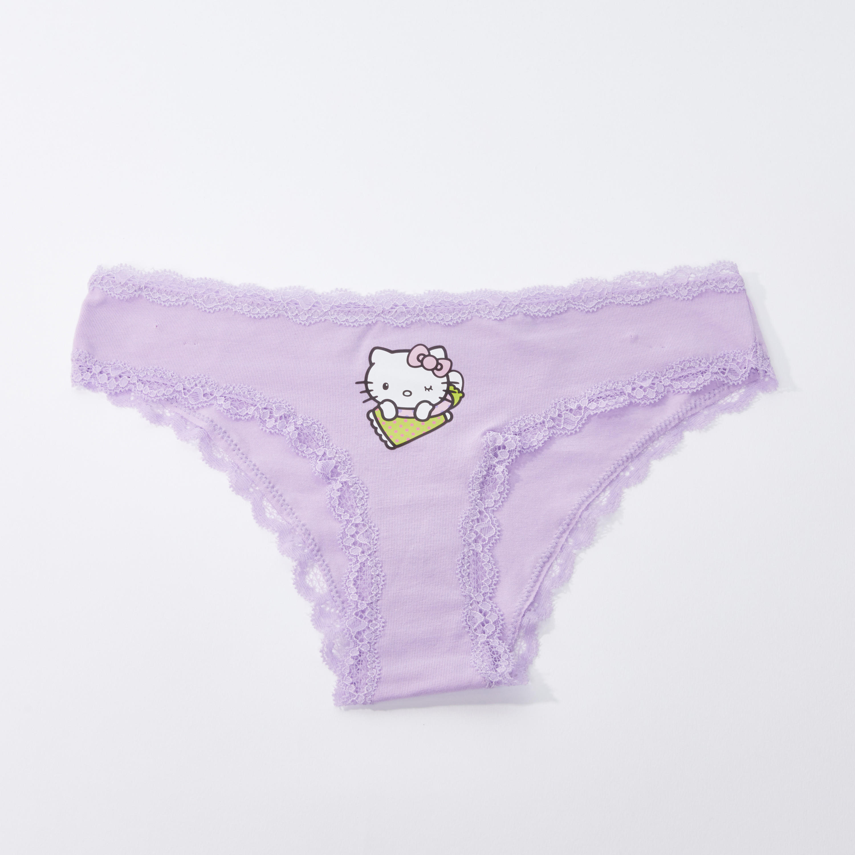 سراويل داخلية بتفاصيل دانتيل وطبعات هالو كيتي - طقم من 3 قطع-women-clothing-lingerie-panties-image-2