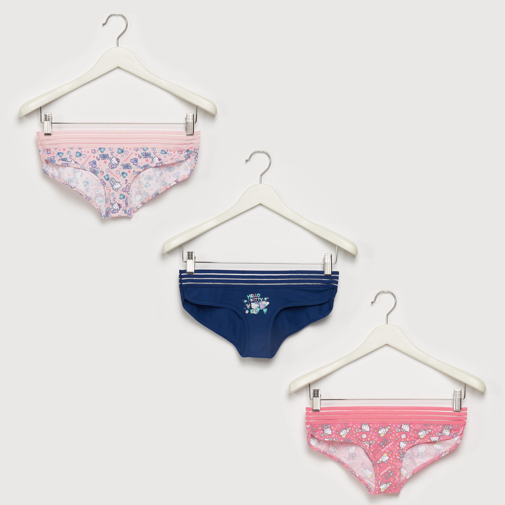 سراويل داخلية بطبعات هالو كيتي - طقم من 3 قطع-women-clothing-lingerie-panties-image-7
