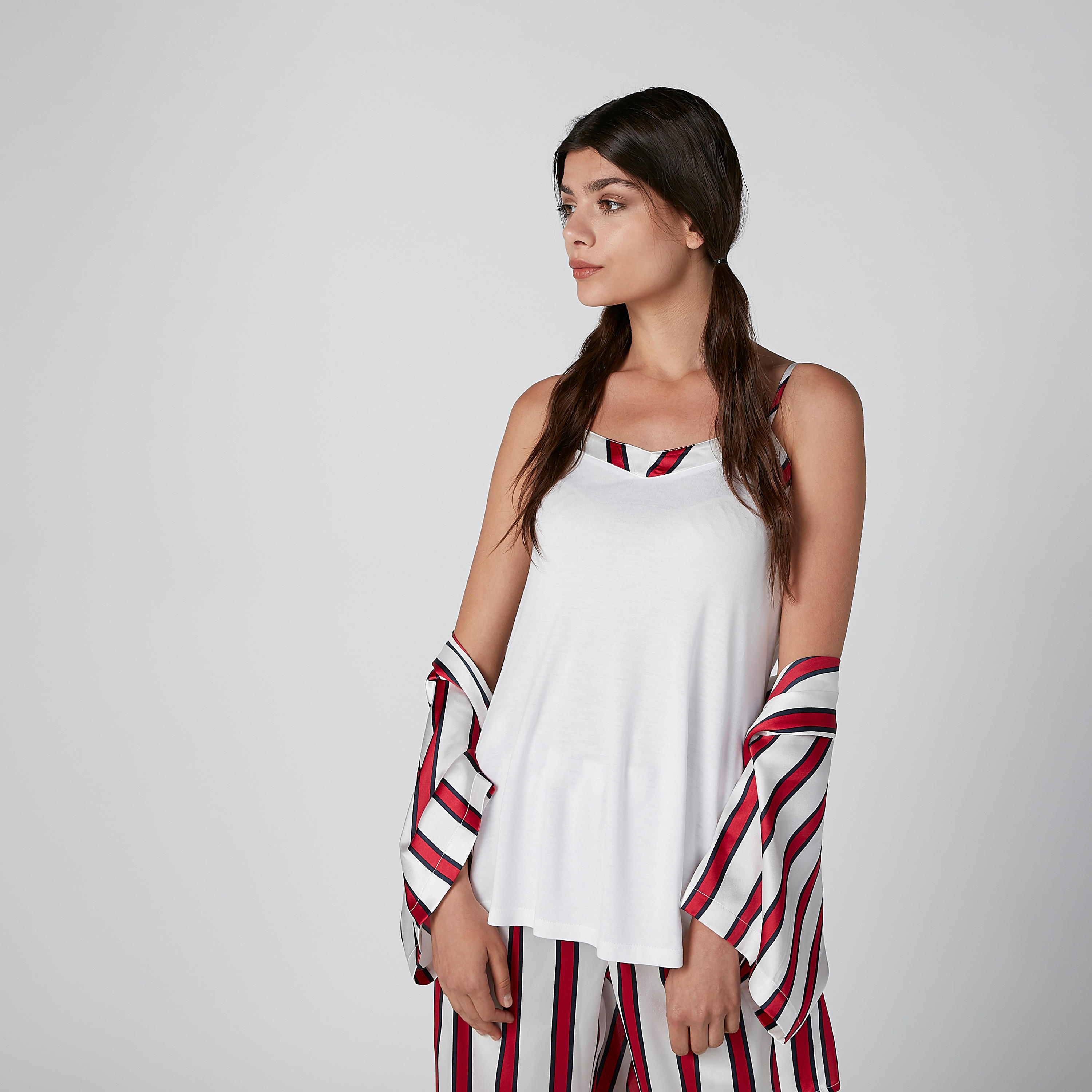 طقم ملابس نوم مقلّم 3 قطع-women-clothing-nightwear-pyjamas-longsets-image-4