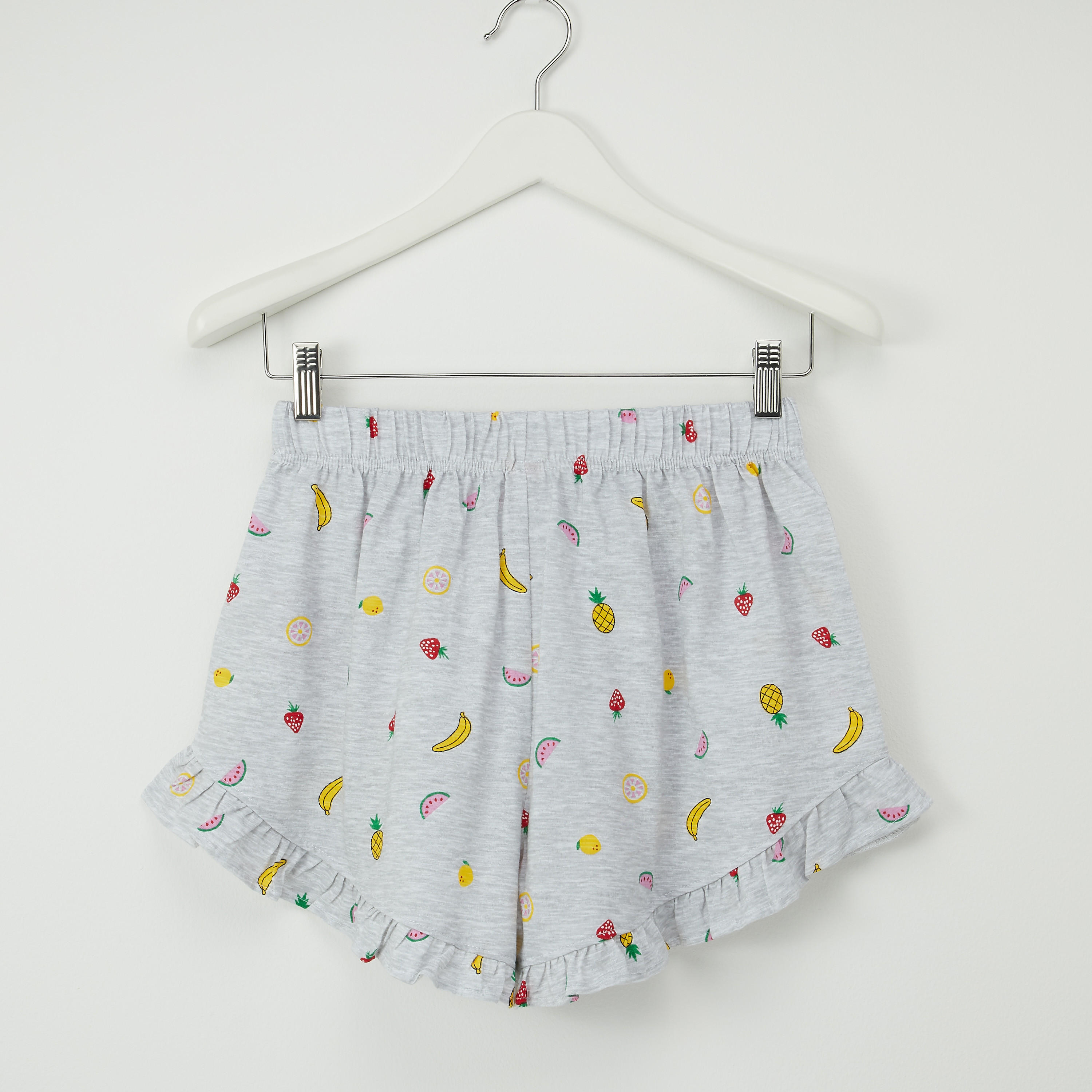 شورت بحوّاف كشكش وطبعات - طقم من قطعتين-women-clothing-nightwear-pyjamas-bottoms-image-3