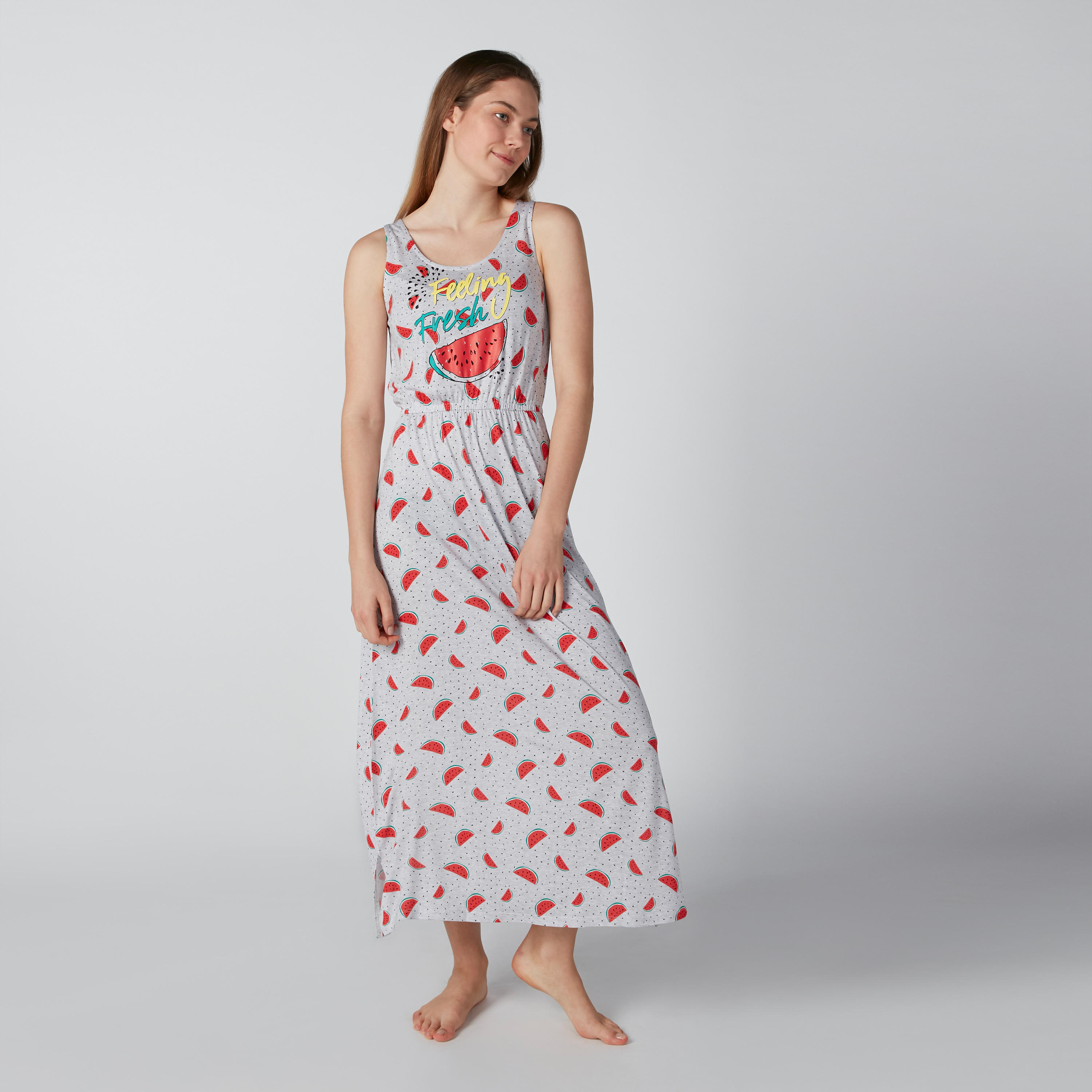 قميص نوم دون أكمام بطبعات بطيخ-women-clothing-nightwear-nighties-image-1