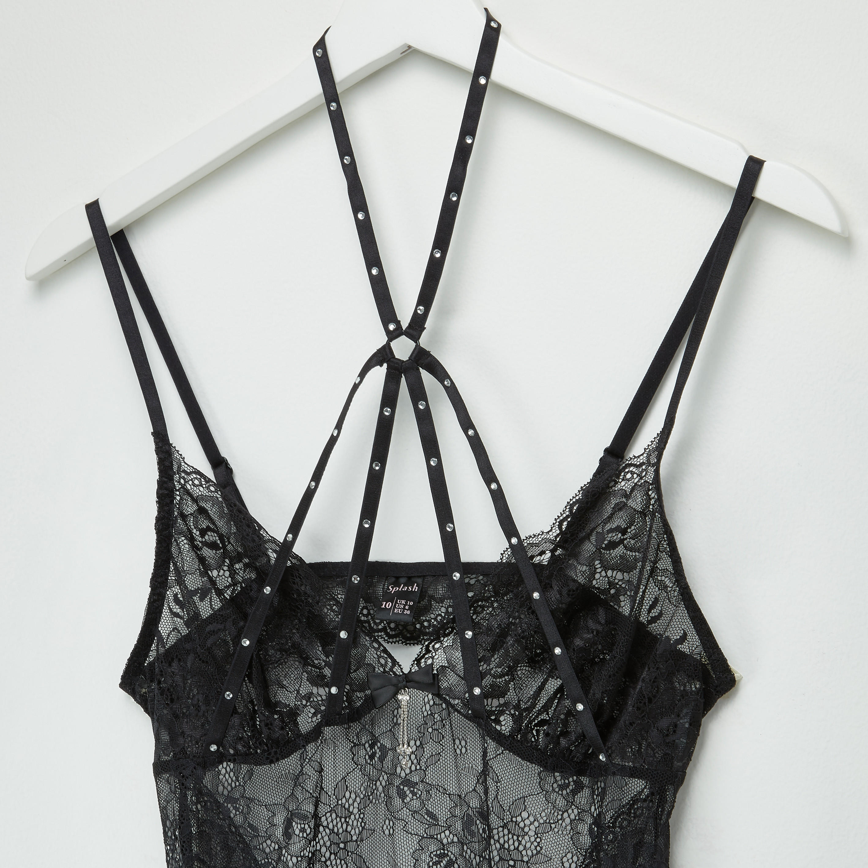 بيبي دول بتفاصيل مرصّعة ودانتيل-women-clothing-nightwear-nighties-image-2