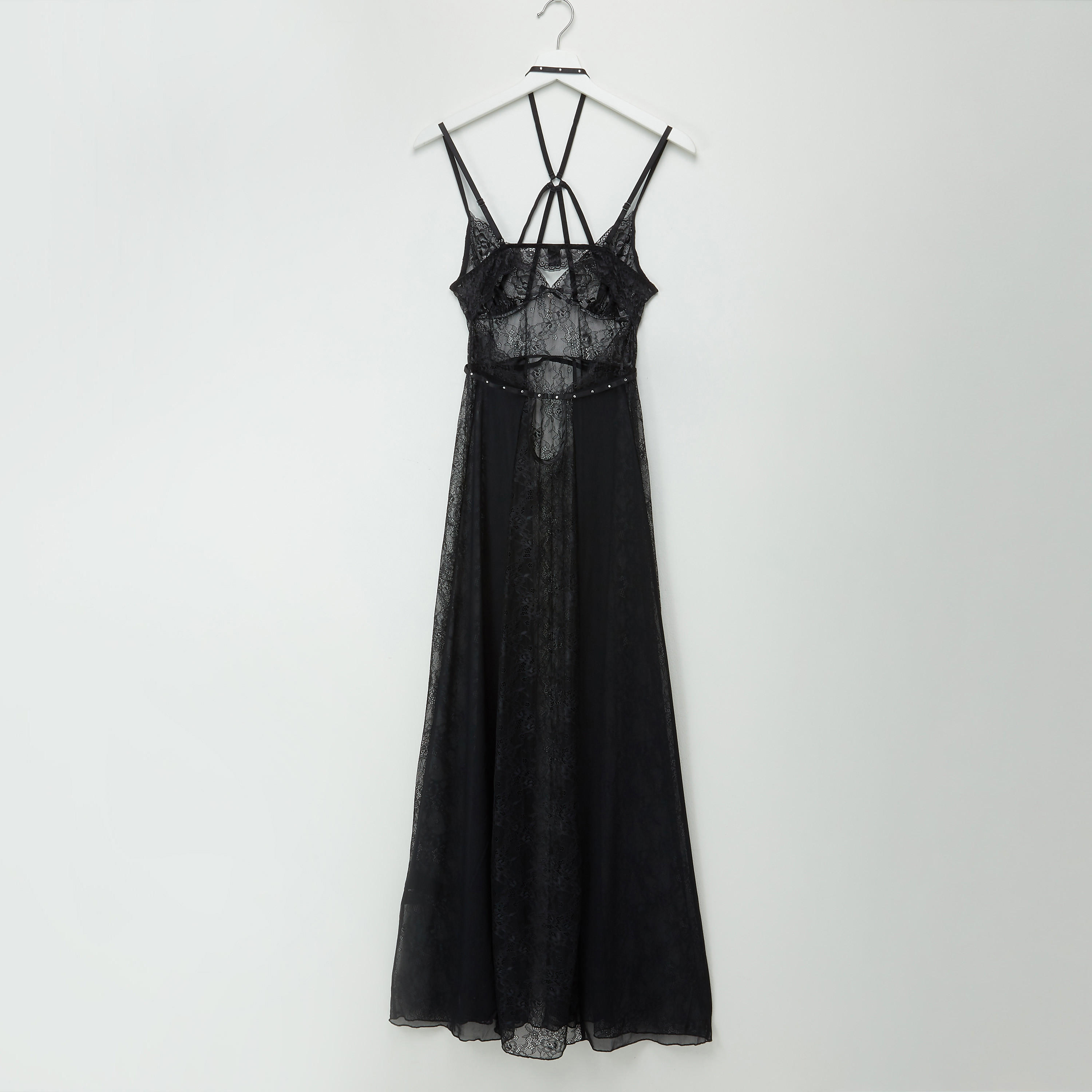 بيبي دول بتفاصيل مرصّعة ودانتيل-women-clothing-nightwear-nighties-image-3