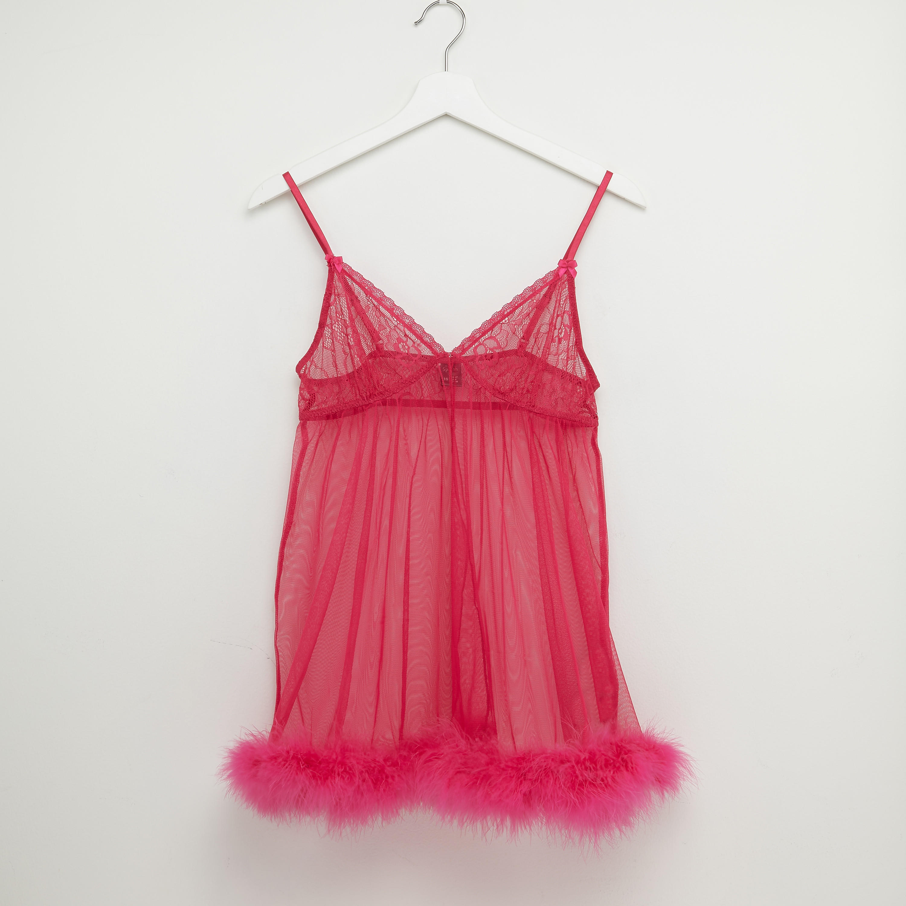 قميص نوم بياقة V مع ثونج-women-clothing-nightwear-nighties-image-2