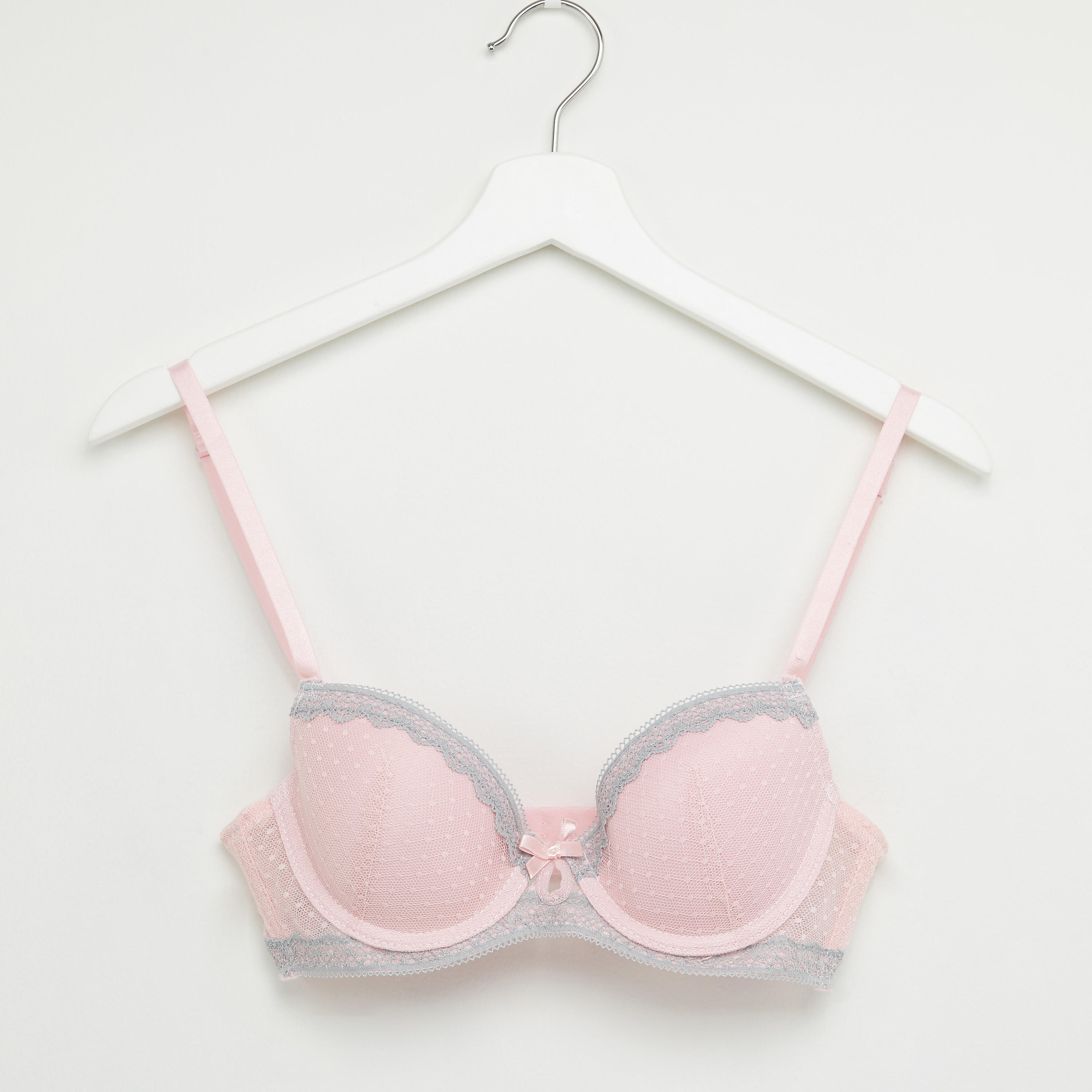 صدرية مبطّنة بتفاصيل دانتيل ومشبك إغلاق ناعم-women-clothing-lingerie-bras-image-1