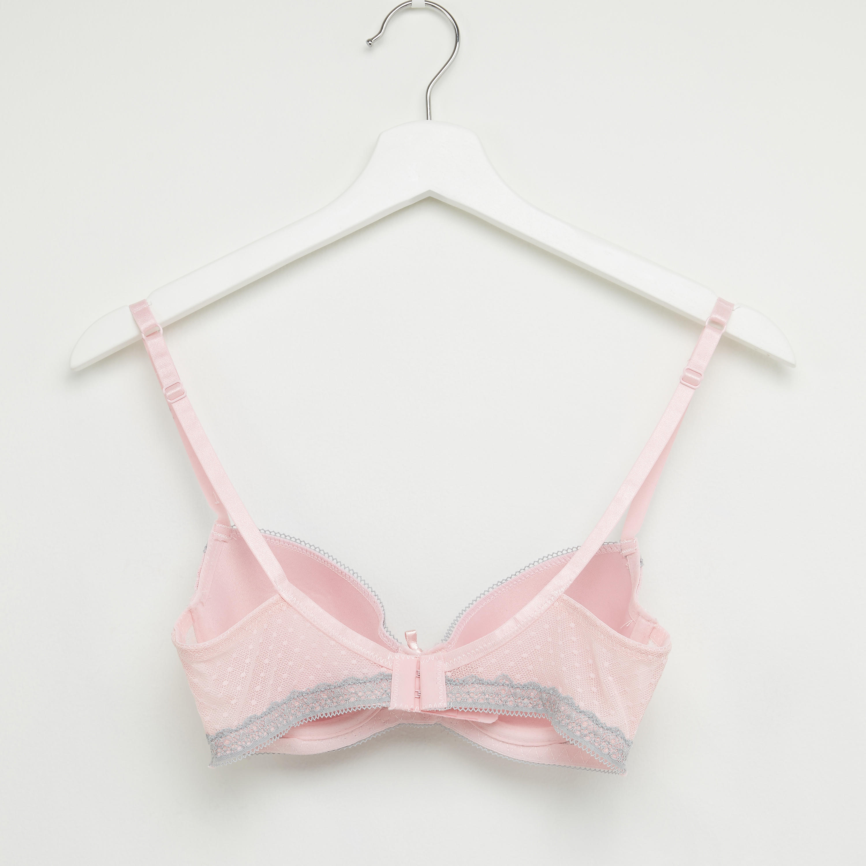 صدرية مبطّنة بتفاصيل دانتيل ومشبك إغلاق ناعم-women-clothing-lingerie-bras-image-2