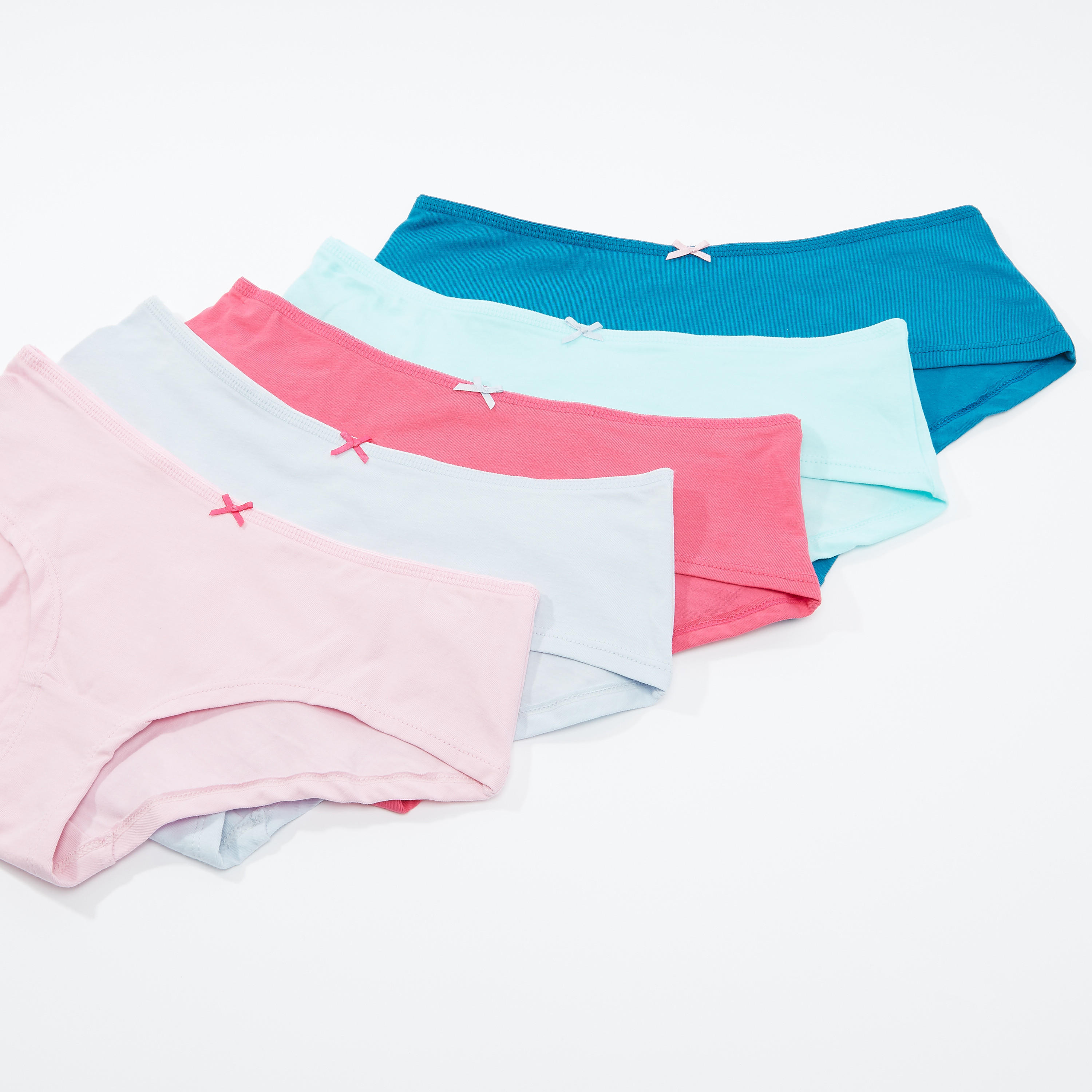 سراويل داخلية سادة بخصر مطّاطي -  طقم من 5 قطع-women-clothing-lingerie-panties-image-1